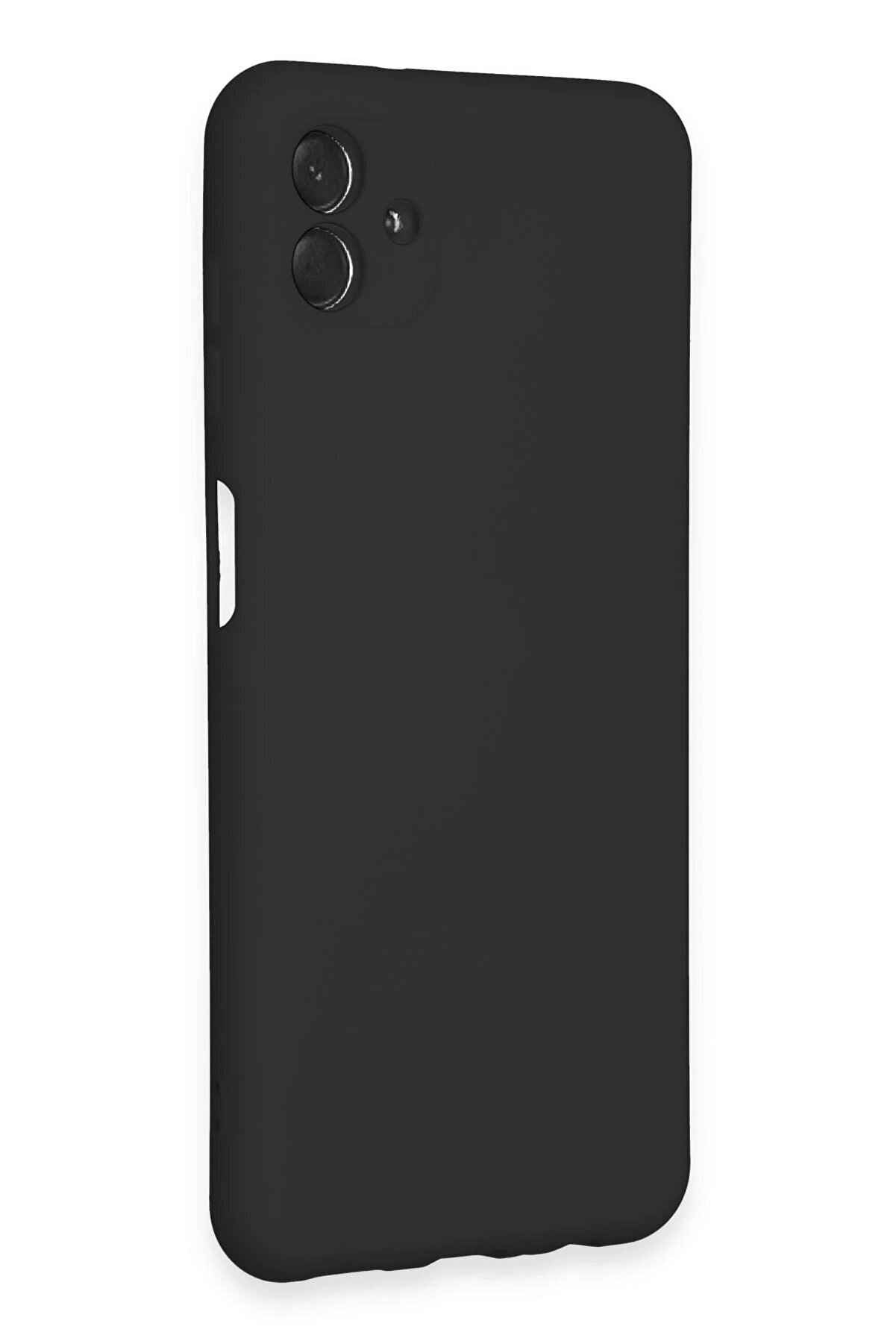 Samsung Galaxy A04E Kılıf Nano İçi̇ Kadi̇fe Si̇li̇kon - Si̇yah - Dropx7764-8476