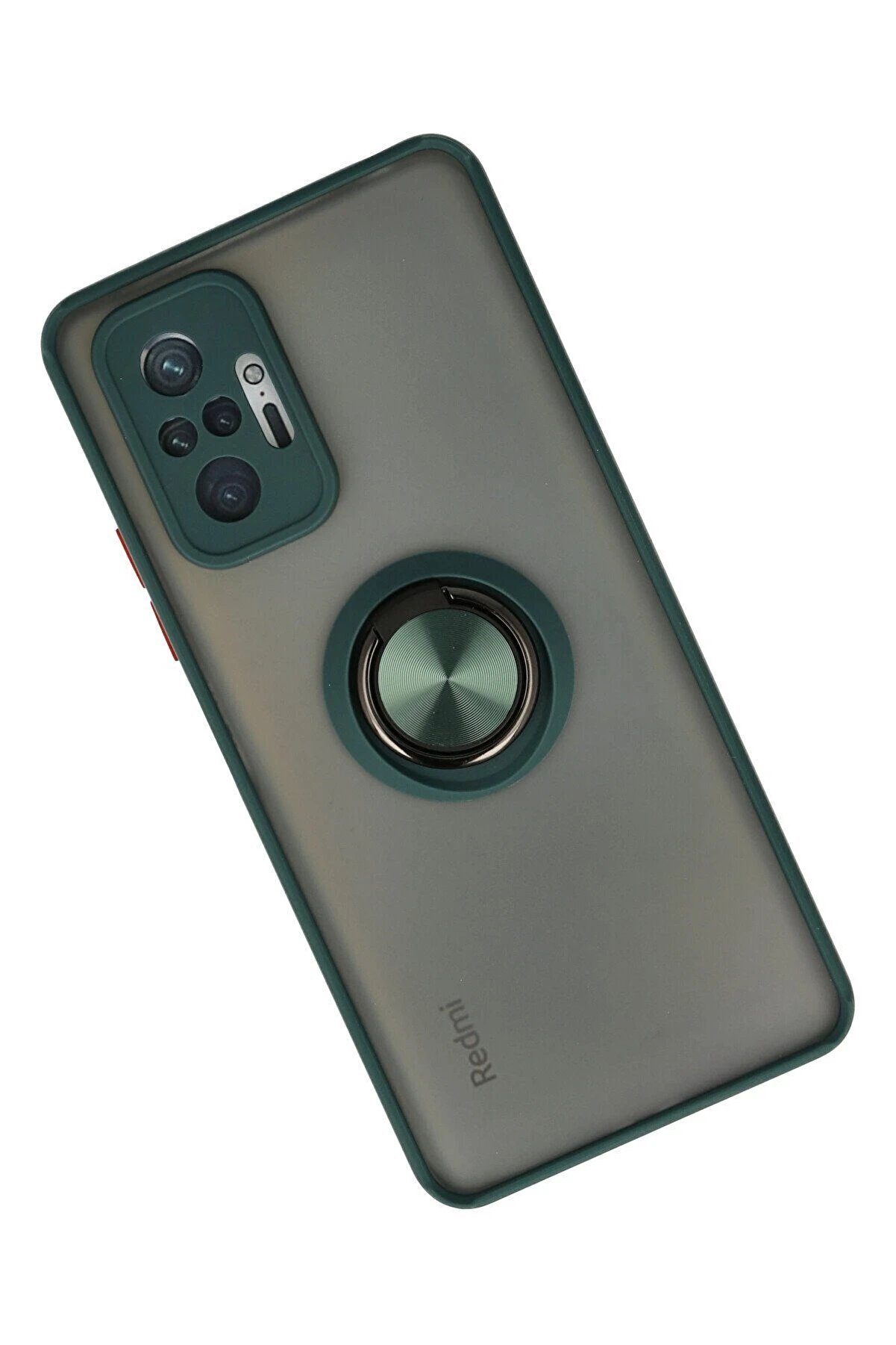 Xi̇aomi̇ Redmi̇ Note 10 Pro Kılıf Montreal Yüzüklü Si̇li̇kon Kapak - Yeşi̇l - Dropx4591-2485