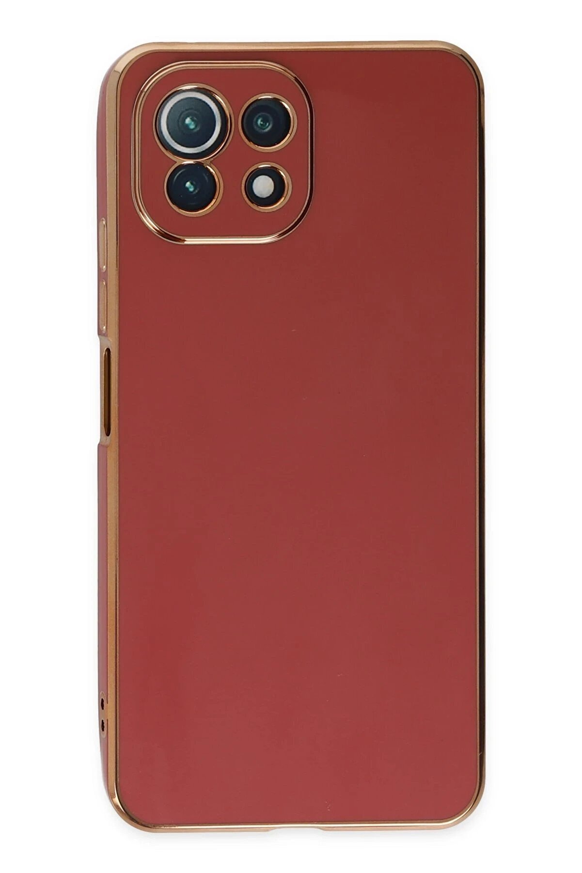 Xi̇aomi̇ Mi̇ 11 Li̇te Kılıf Volet Si̇li̇kon - Kırmızı - Dropx2000-7599