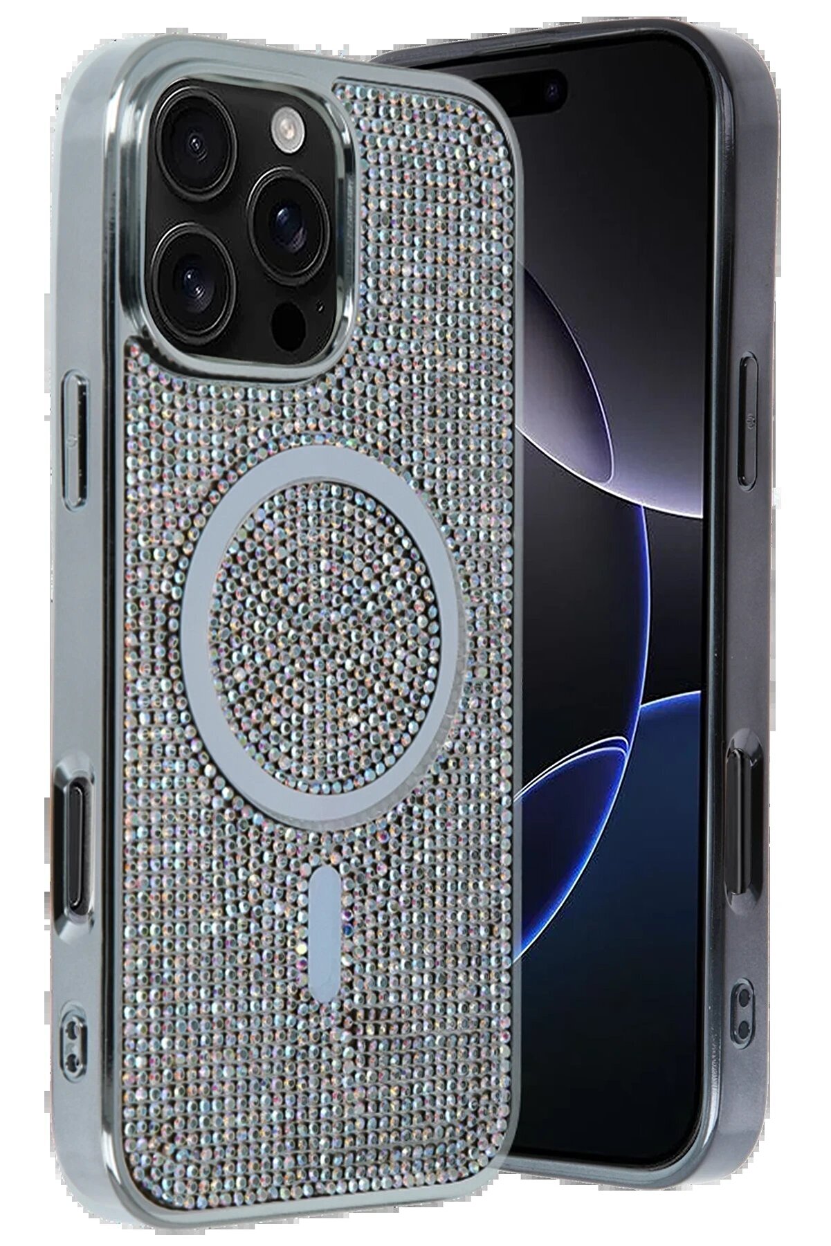 CepteToptan Apple iPhone 16 Pro Max Helen Magsafe Kapak - Rainbow - DROPX9993-3303