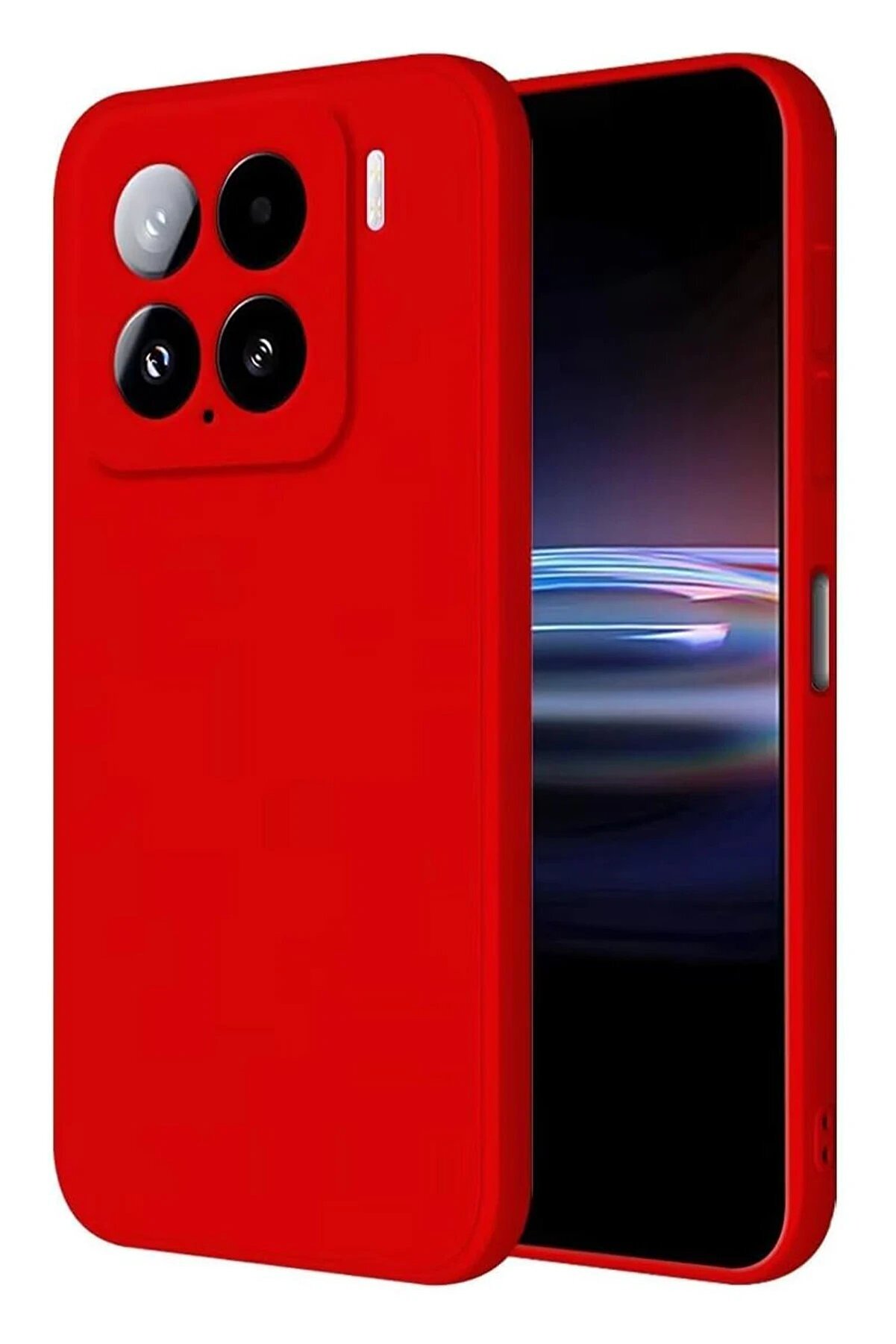 CepteToptan Xiaomi Mi 15 Kılıf Nano içi Kadife Silikon - Kırmızı - DROPX5596-4262