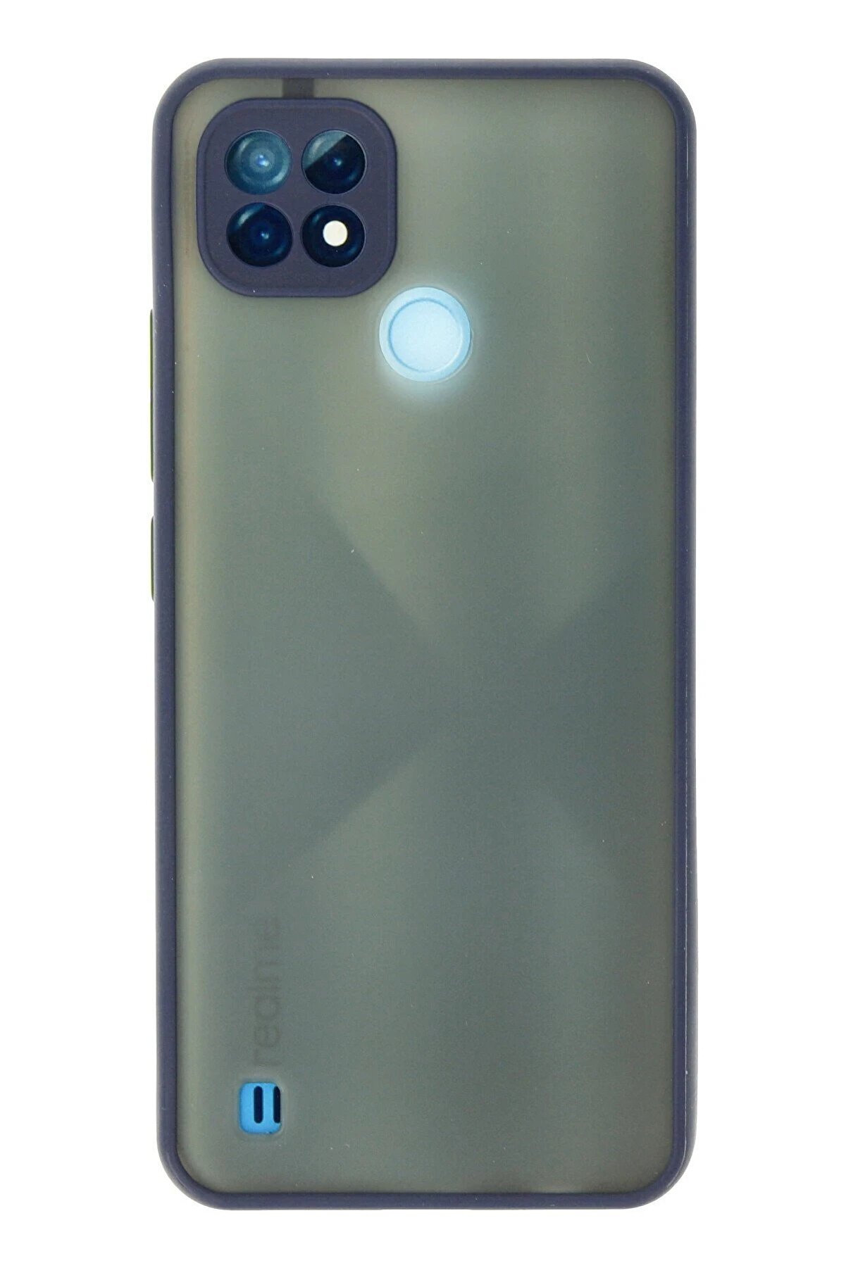 CepteToptan Realme C21 Kılıf Montreal Silikon Kapak - Lacivert - DROPX2581-2570