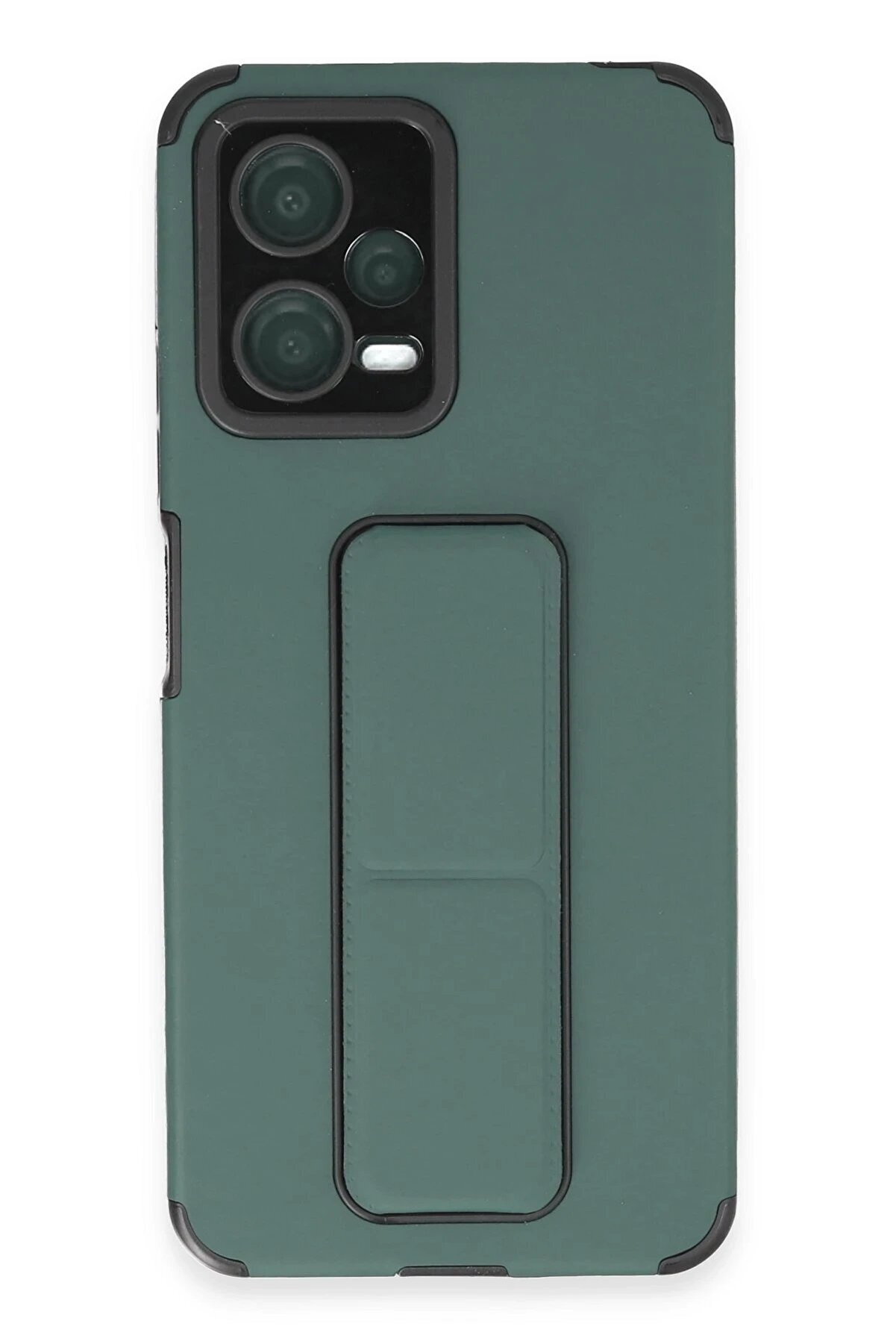 CepteToptan Xiaomi Poco X5 5G Kılıf Mega Standlı Silikon - Yeşil - DROPX1179-4937