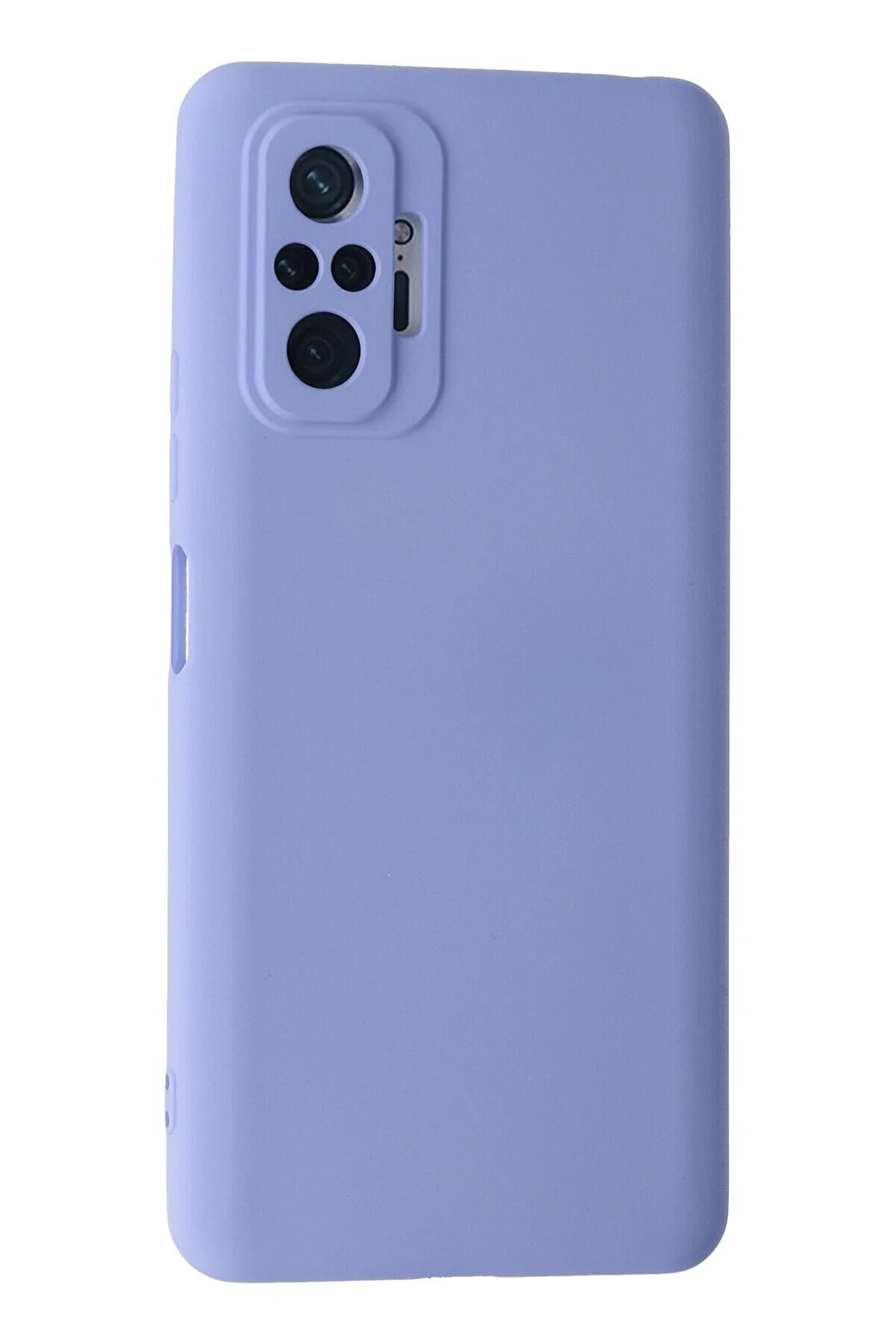 Xi̇aomi̇ Redmi̇ Note 10 Pro Kılıf Nano İçi̇ Kadi̇fe Si̇li̇kon - Li̇la - Dropx4719-8720