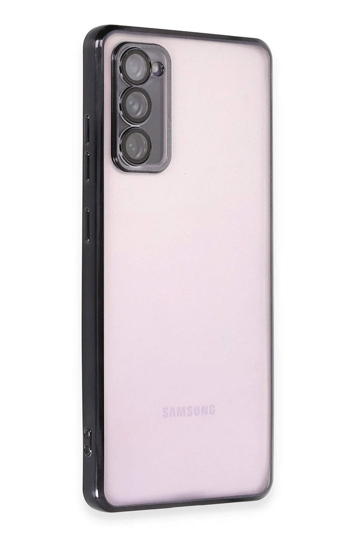 CepteToptan Samsung Galaxy S20 FE Kılıf Lensli Silikon - Siyah - DROPX3055-8217