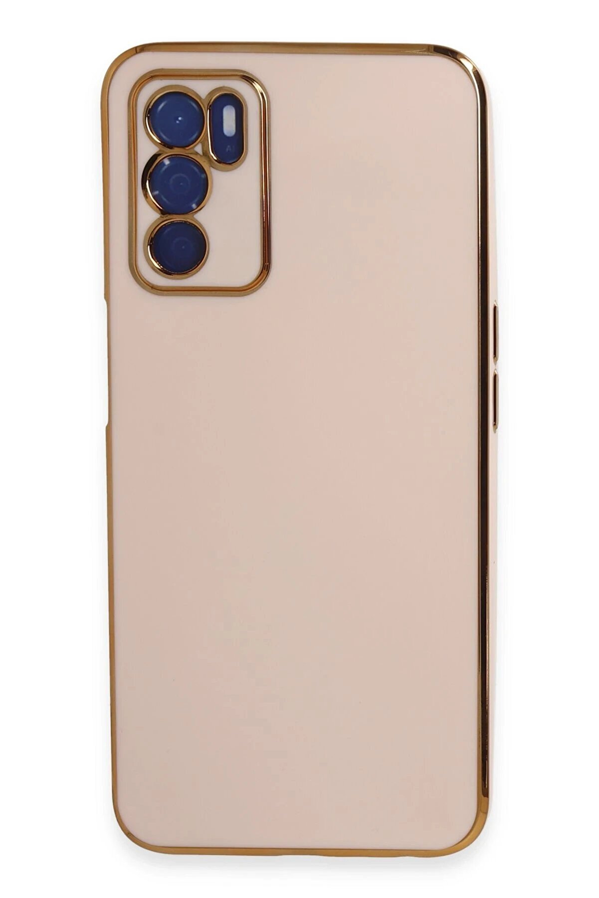 CepteToptan Oppo A16 Kılıf Volet Silikon - Pembe - DROPX3393-1103