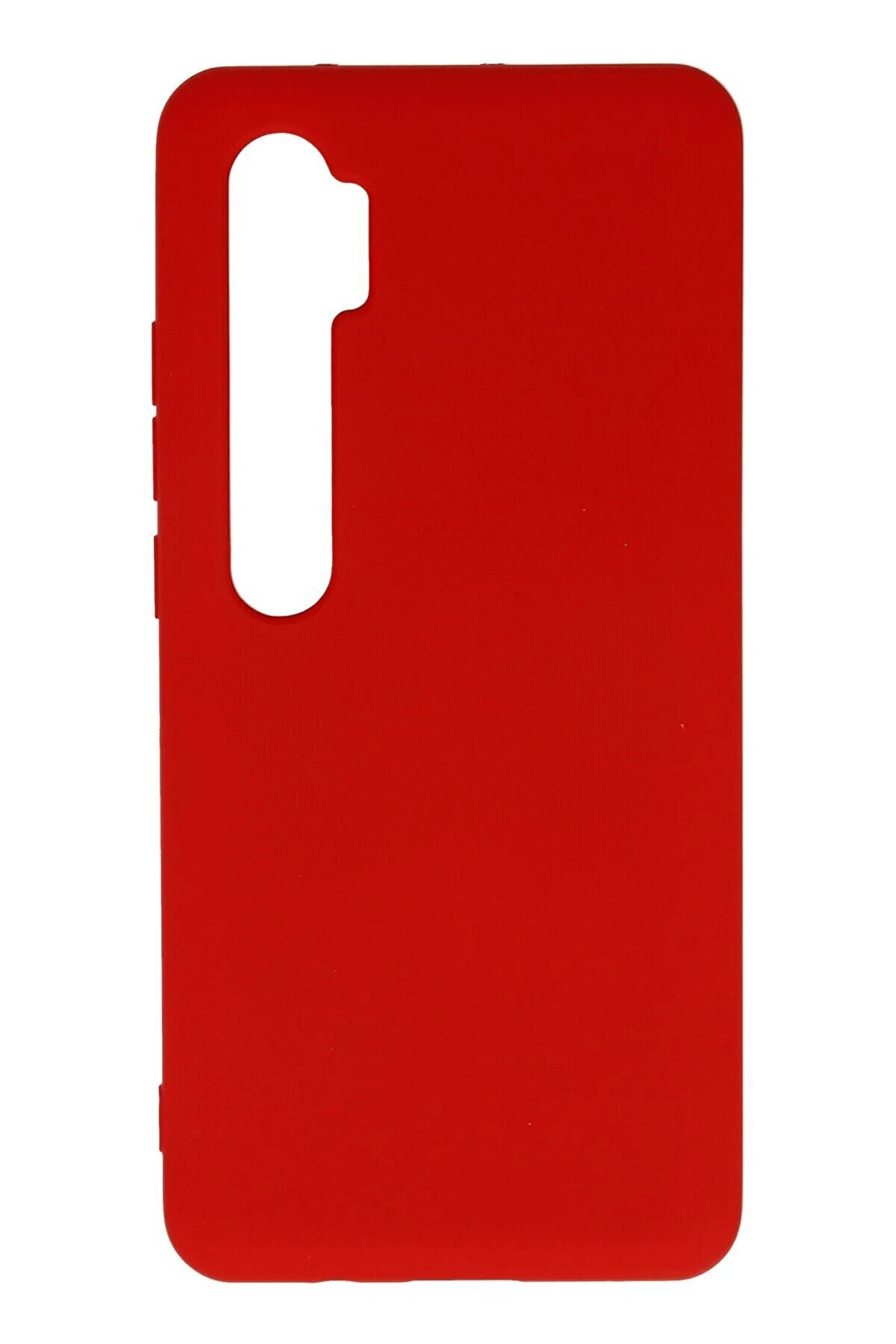 CepteToptan Xiaomi Mi Note 10 Lite Kılıf Nano içi Kadife Silikon - Kırmızı - DROPX4405-1420