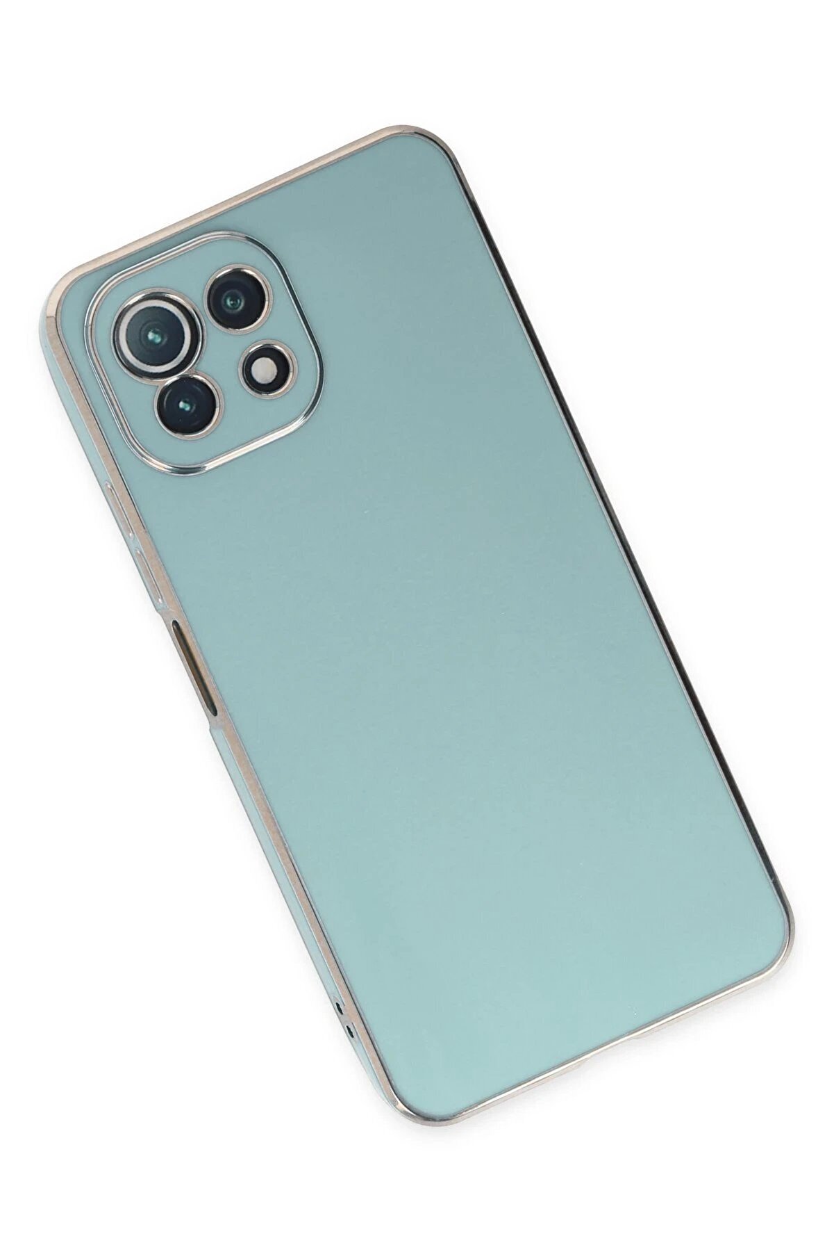 Xi̇aomi̇ Mi̇ 11 Li̇te Kılıf Volet Si̇li̇kon - Açık Yeşi̇l - Dropx9546-5429