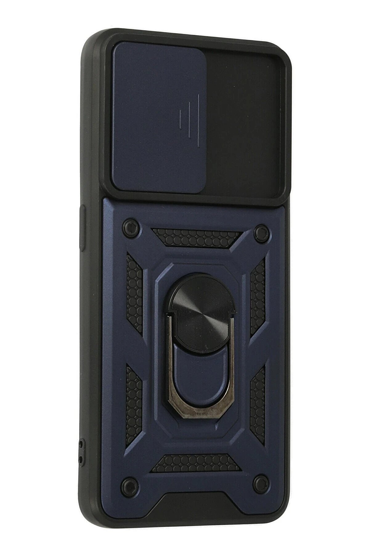 Oppo A74 4G Kılıf Pars Lens Yüzüklü Si̇li̇kon - Laci̇vert - Dropx1829-1907