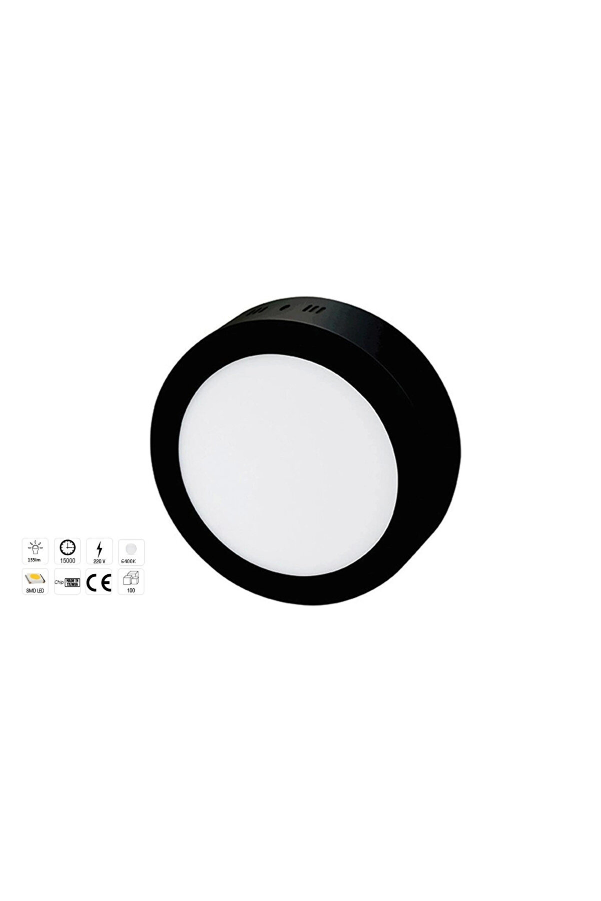 Cata Ct 5235 Si̇yah Kasa Led Spot18W 6400K Beyaz Işık