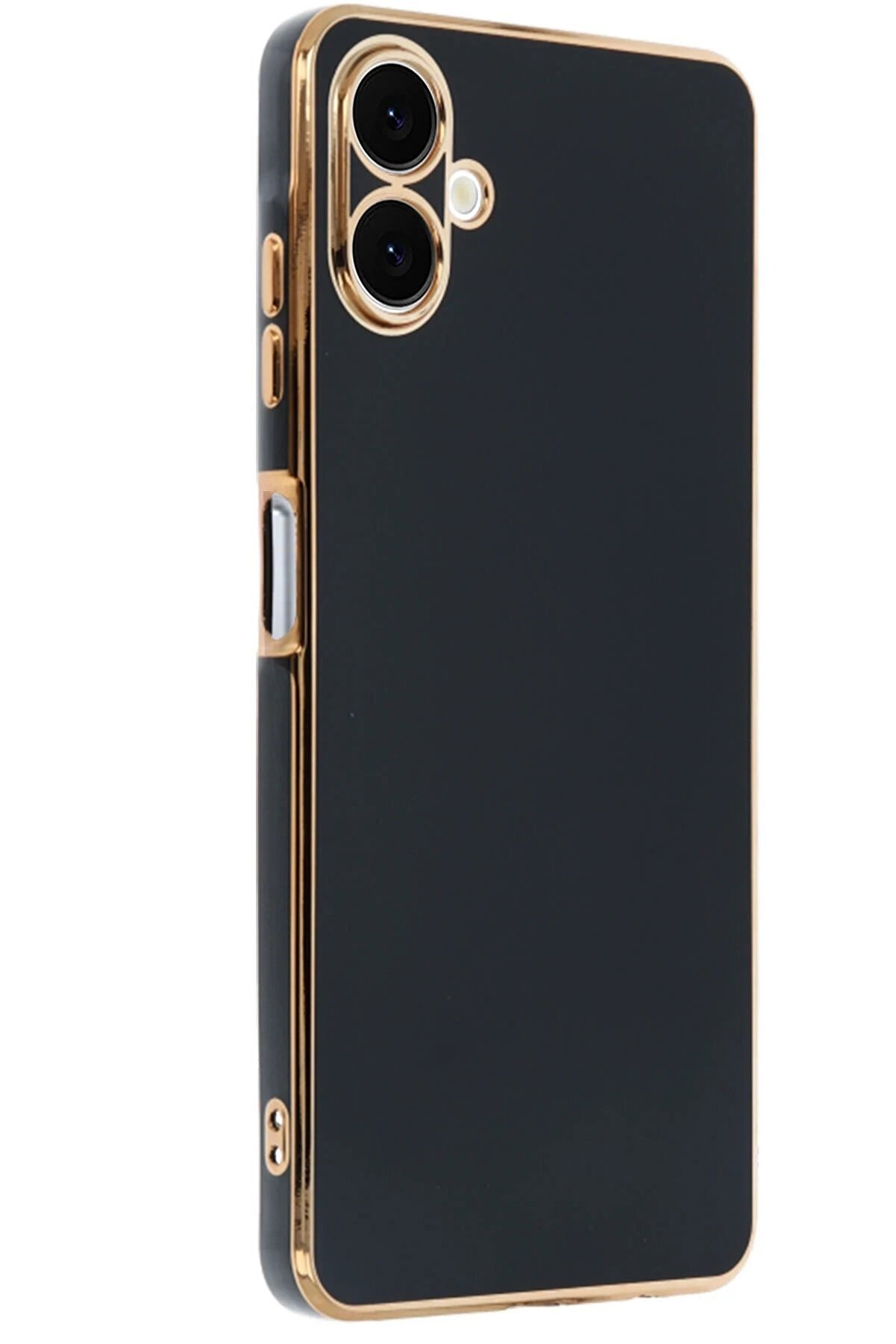 CepteToptan Samsung Galaxy A06 Kılıf Volet Silikon - Siyah - DROPX4580-8193