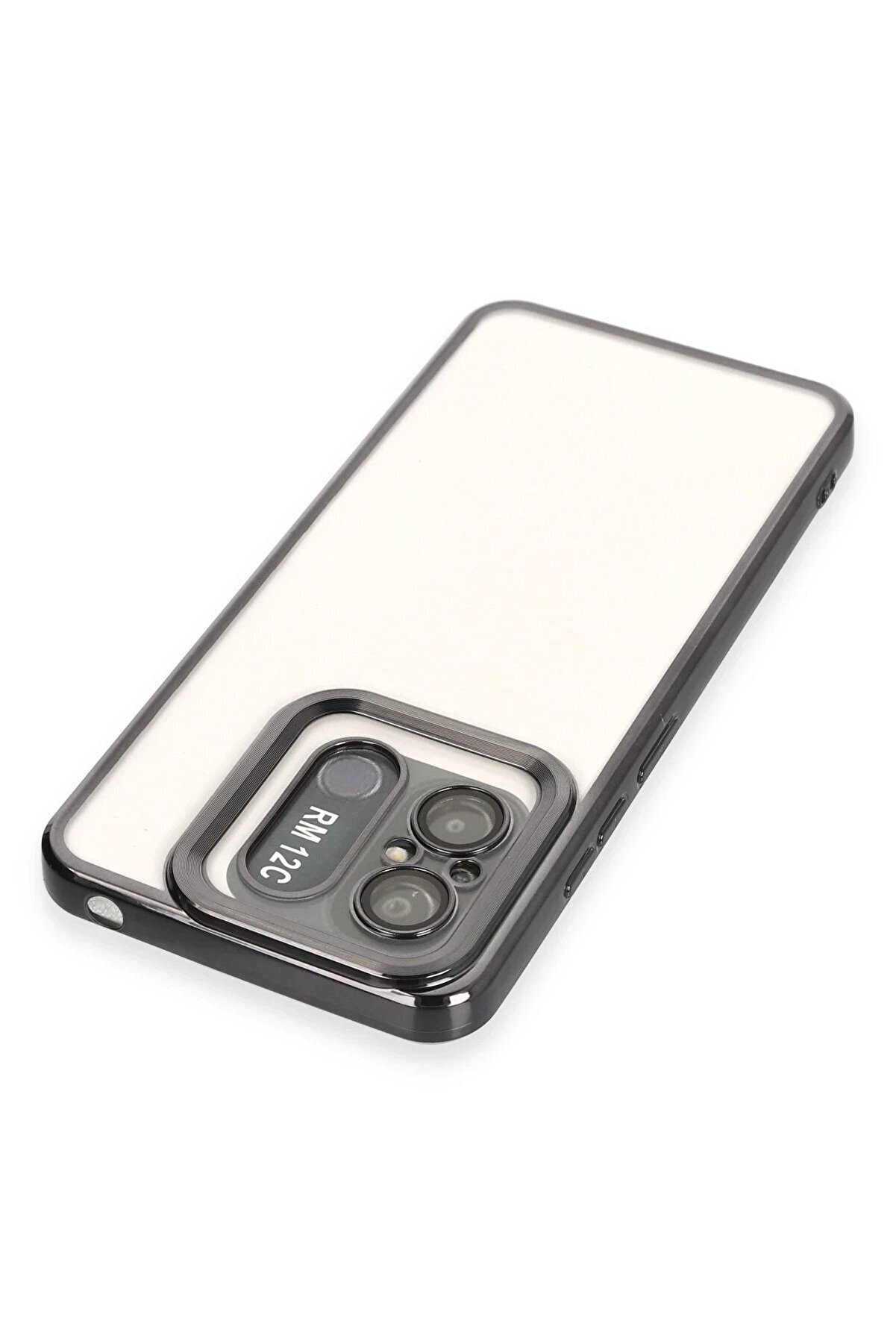 Xi̇aomi̇ Redmi̇ 12C Kılıf Slot Si̇li̇kon - Si̇yah - Dropx9040-9058