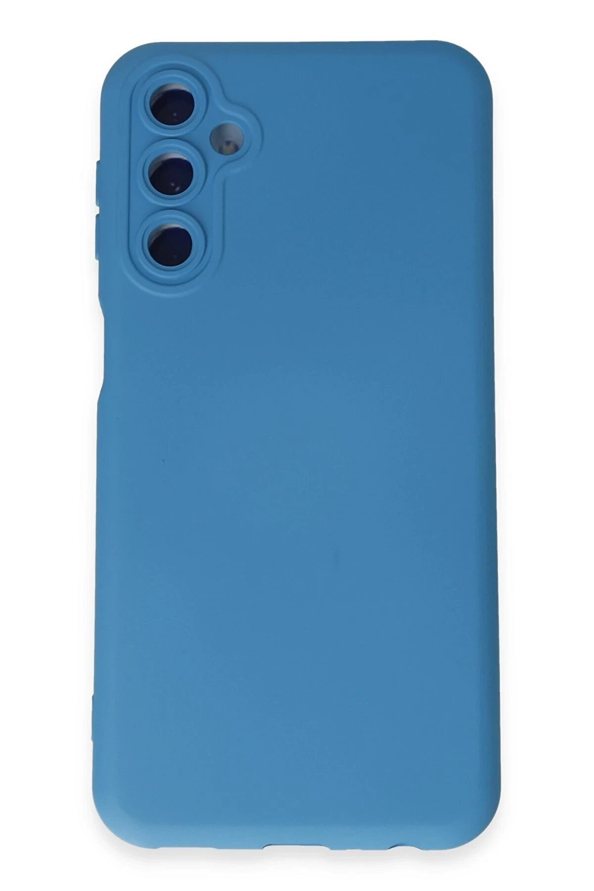 Samsung Galaxy M34 5G Kılıf Nano İ&ccedil;i̇ Kadi̇fe Si̇li̇kon - Mavi̇ - Dropx4184-2823