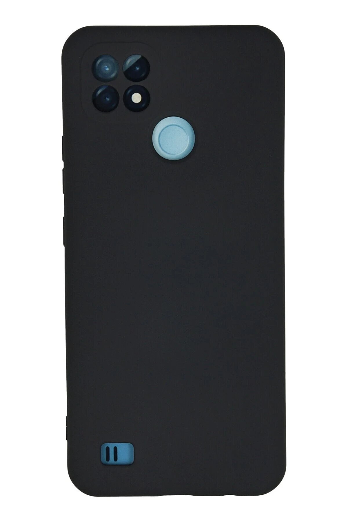 CepteToptan Realme C21 Kılıf Nano içi Kadife Silikon - Lacivert - DROPX7665-3062