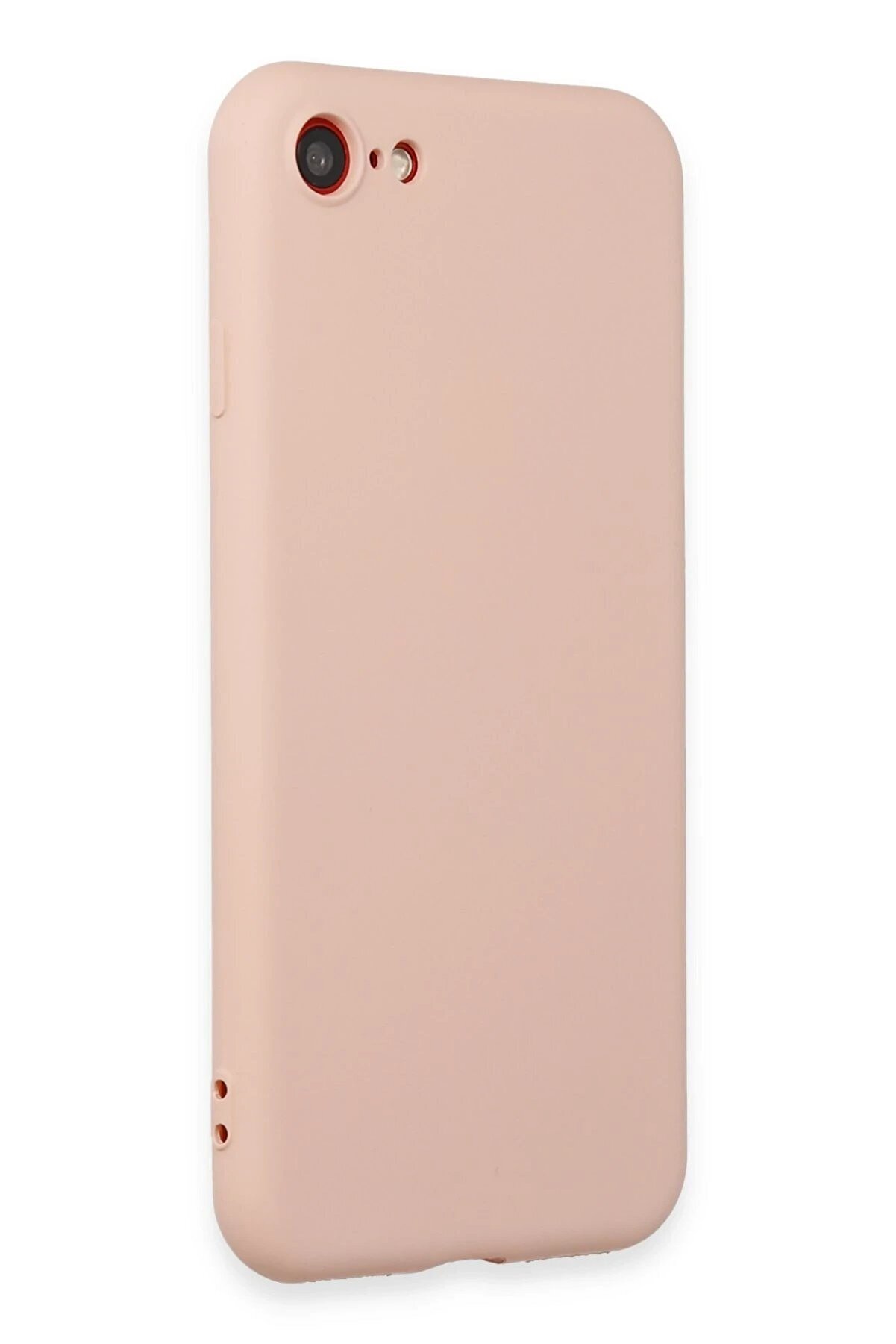 İphone 7 Kılıf Fi̇rst Si̇li̇kon - Pudra - Dropx2144-3775