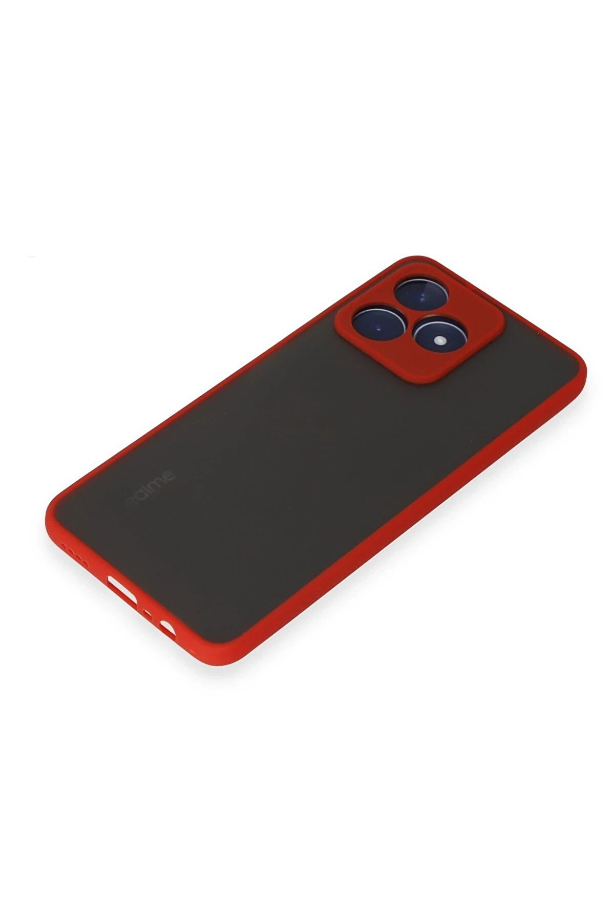 Realme C53 Kılıf Montreal Si̇li̇kon Kapak - Kırmızı - Dropx4406-4001