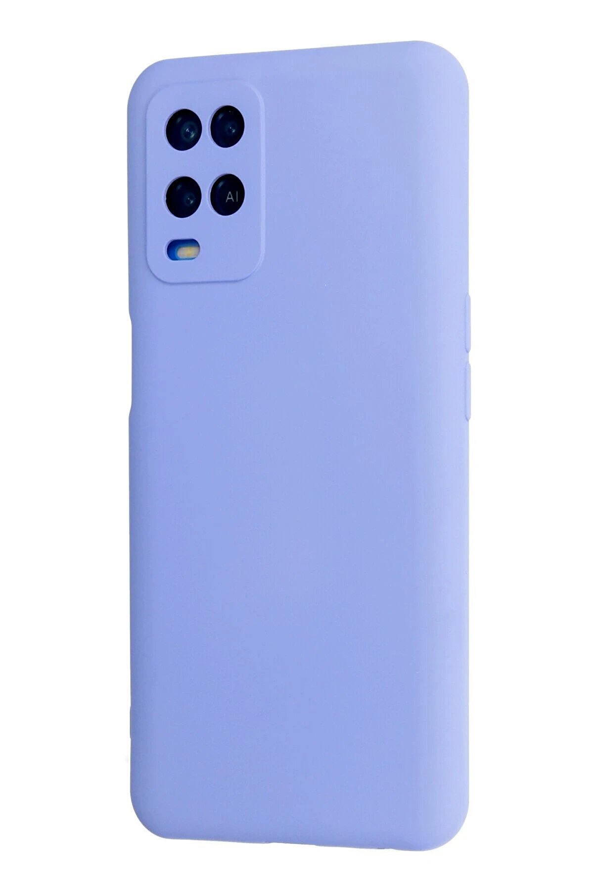 Oppo A54 4G Kılıf Nano İçi̇ Kadi̇fe Si̇li̇kon - Li̇la - Dropx3401-7785