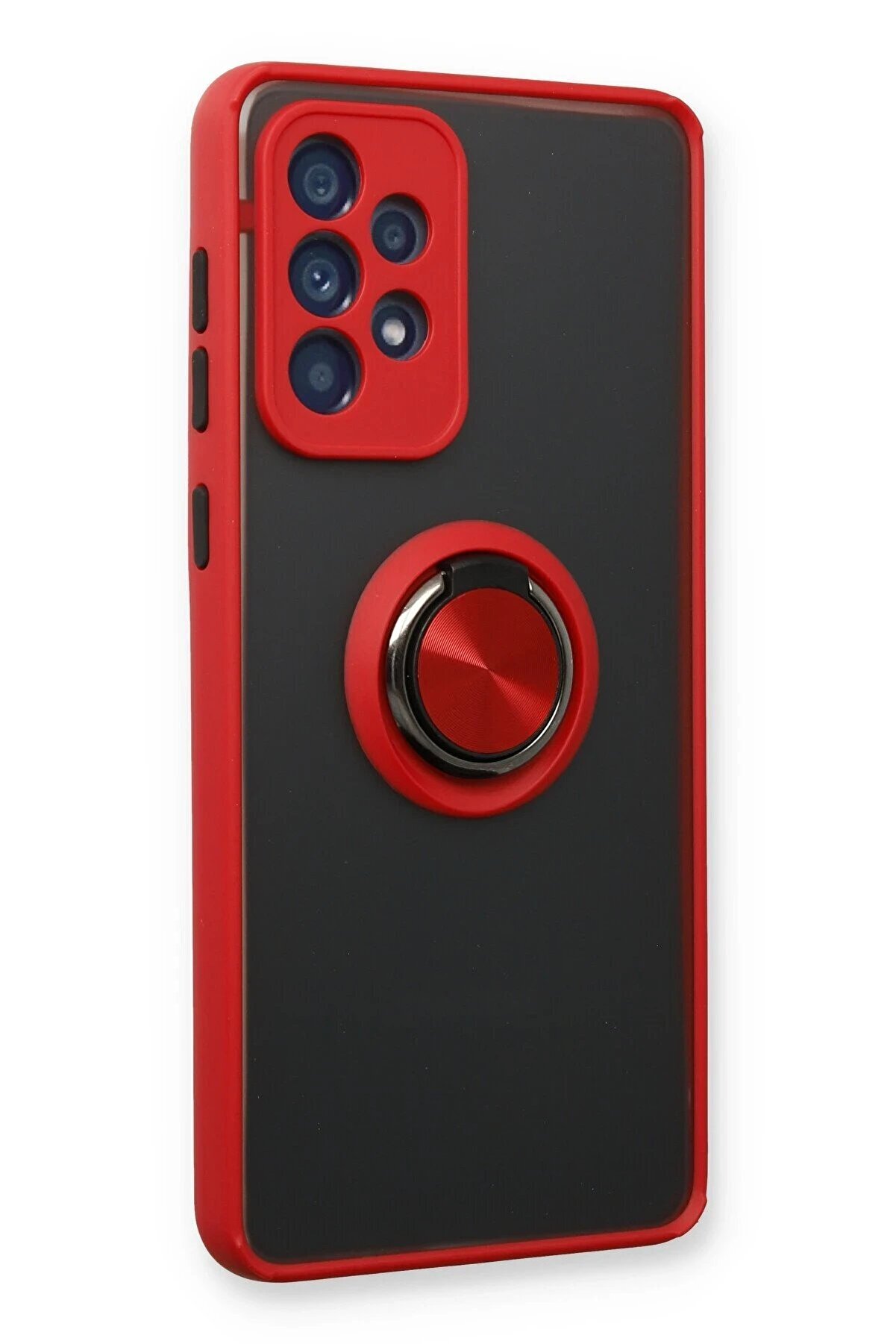 Samsung Galaxy A73 5G Kılıf Montreal Y&uuml;z&uuml;kl&uuml; Si̇li̇kon Kapak - Kırmızı - Dropx8799-3291