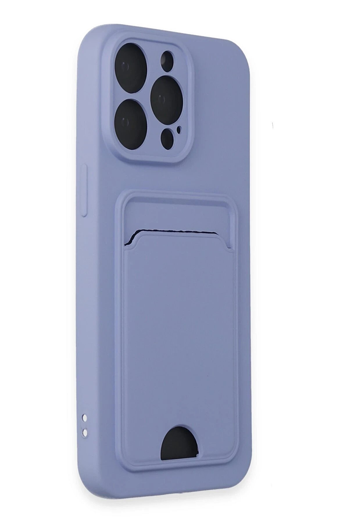 İphone 14 Pro Max Kılıf Kelvi̇n Kartvi̇zi̇tli̇ Si̇li̇kon - Li̇la - Dropx9143-3246