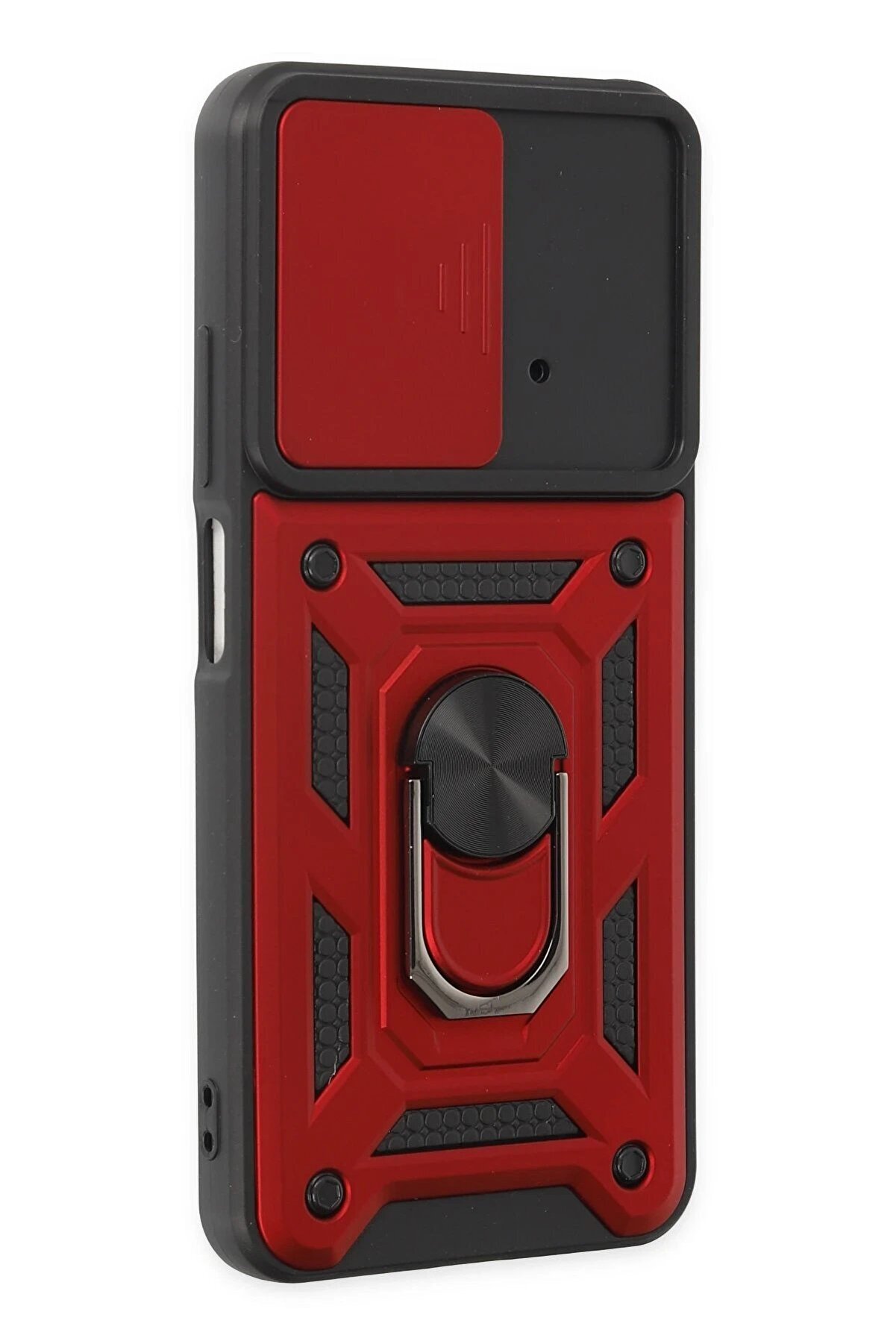 Xi̇aomi̇ Poco M4 Pro 4G Kılıf Pars Lens Y&uuml;z&uuml;kl&uuml; Si̇li̇kon - Kırmızı - Dropx1754-7960