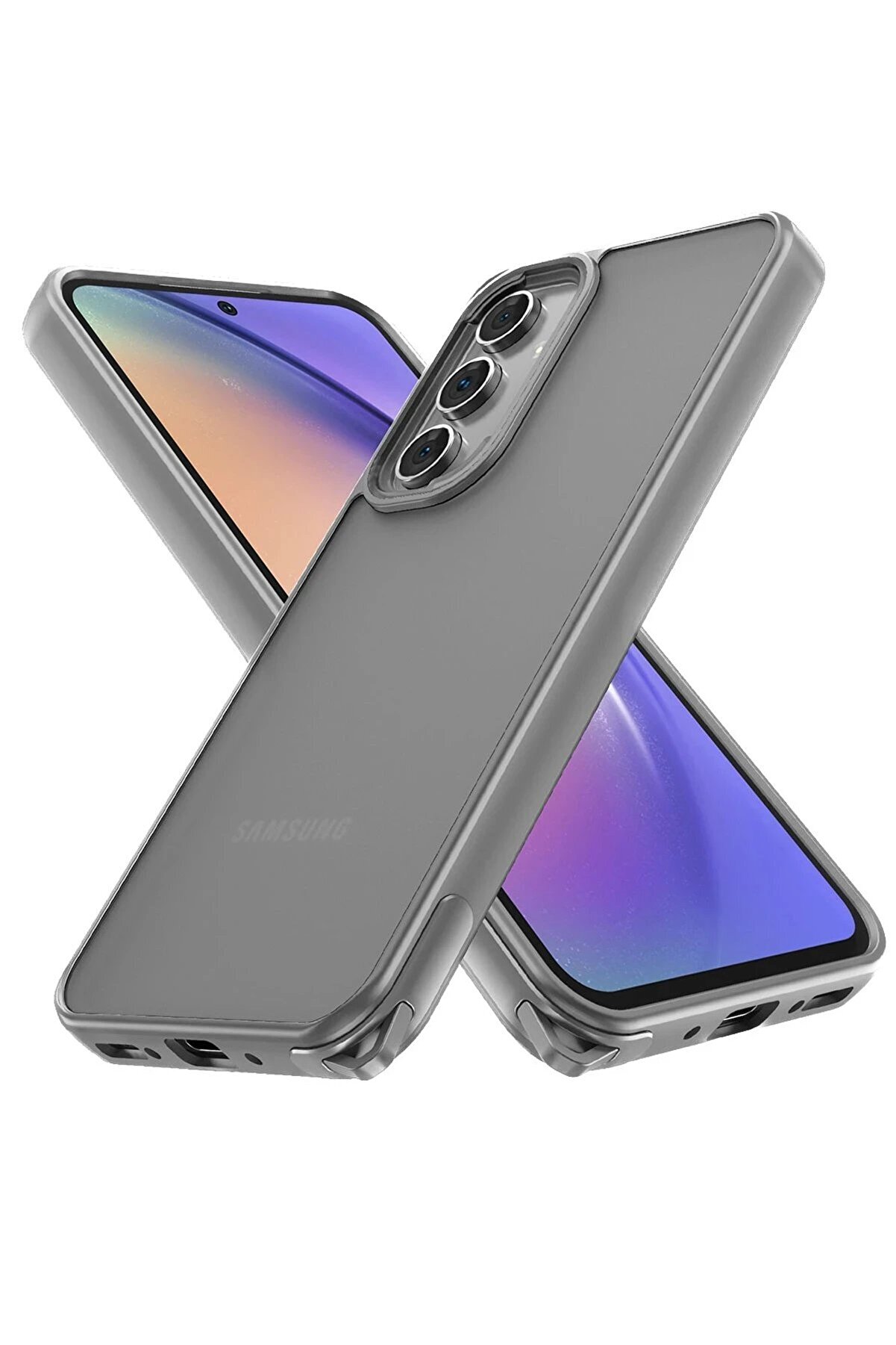 CepteToptan Samsung Galaxy A05S Kılıf Elegant Kapak - Titan Gri - DROPX2936-1137