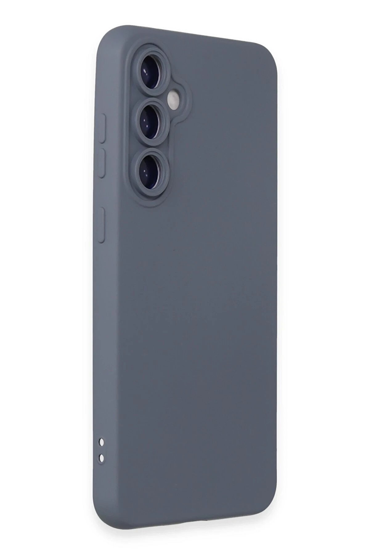 Samsung Galaxy S24 Kılıf Nano İ&ccedil;i̇ Kadi̇fe Si̇li̇kon - Gri̇ - Dropx9368-7126