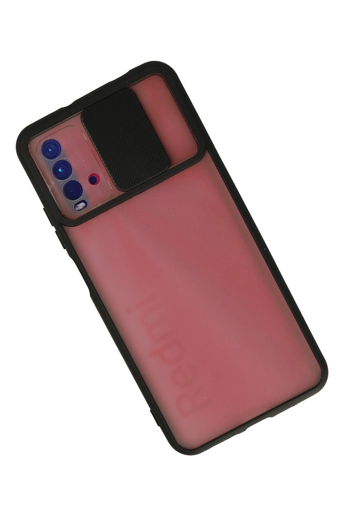 Xi̇aomi̇ Redmi̇ 9T Kılıf Palm Buzlu Kamera Sürgülü Si̇li̇kon - Si̇yah - Dropx1905-9721