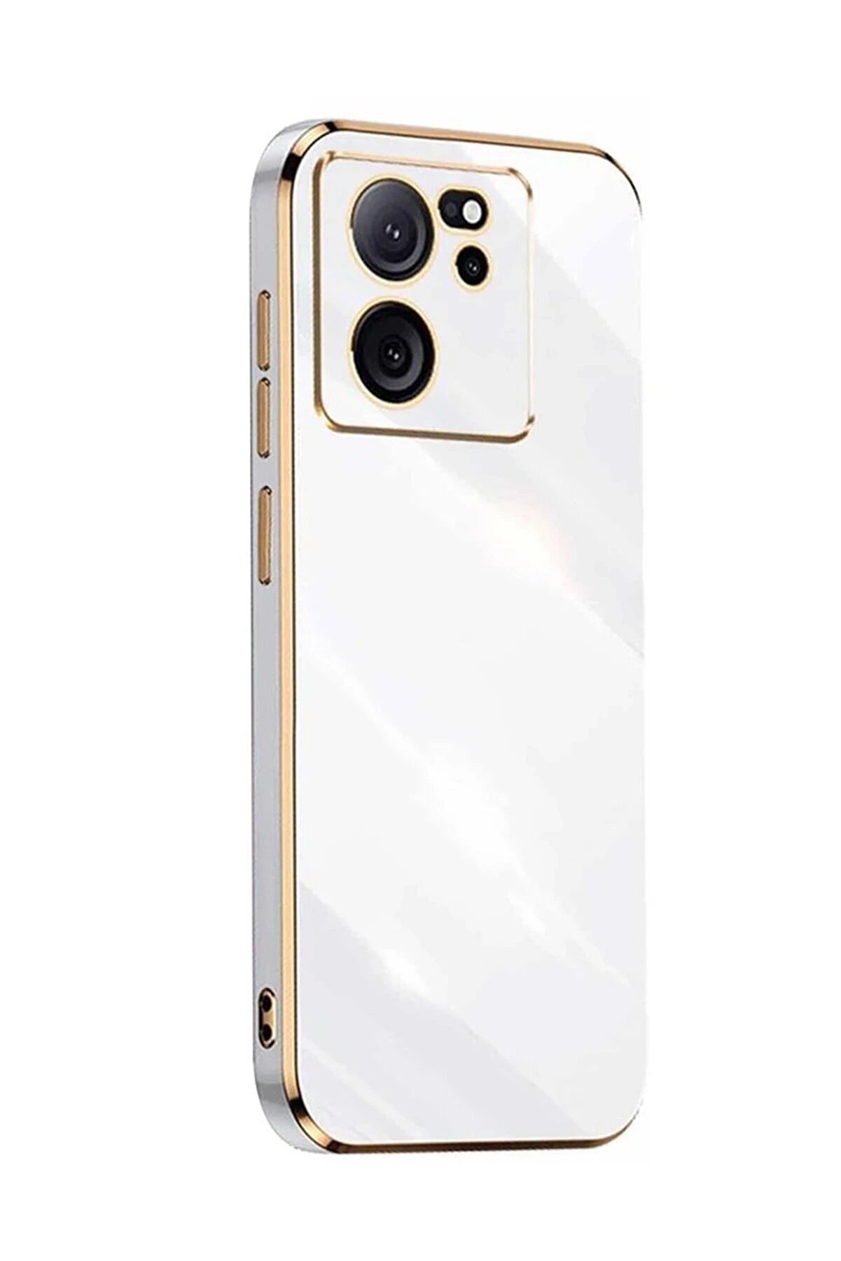 Xi̇aomi̇ Mi̇ 13T Pro Kılıf Volet Si̇li̇kon - Beyaz - Dropx2677-4893