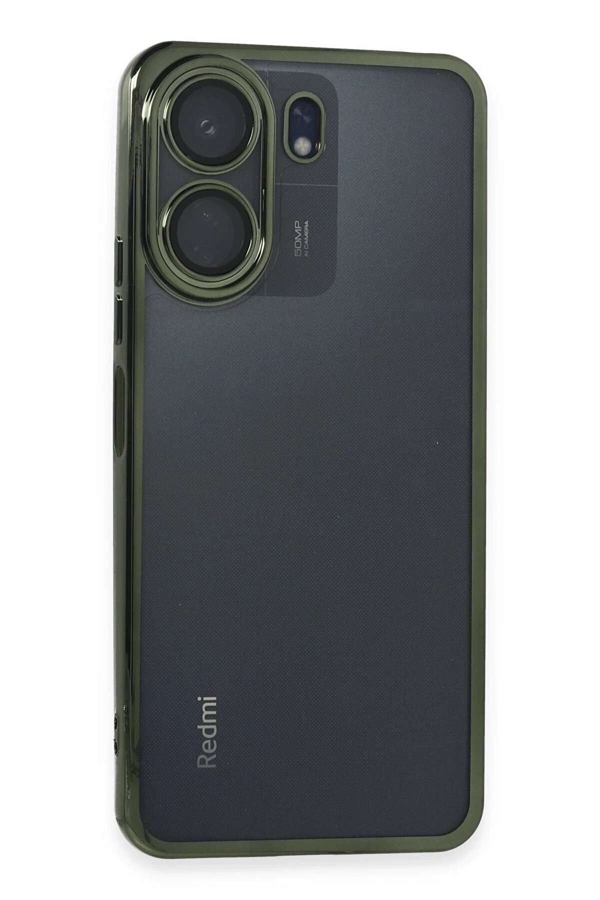 CepteToptan Xiaomi Redmi 13C Kılıf Lensli Silikon - Yeşil - DROPX4364-2723