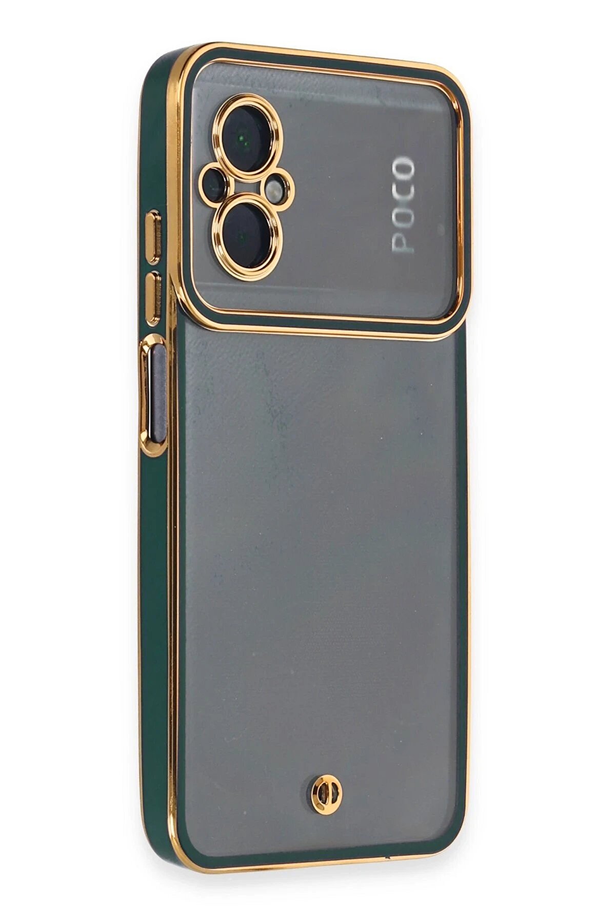 CepteToptan Xiaomi Poco M5 Kılıf Liva Lens Silikon - Yeşil - DROPX4276-3273