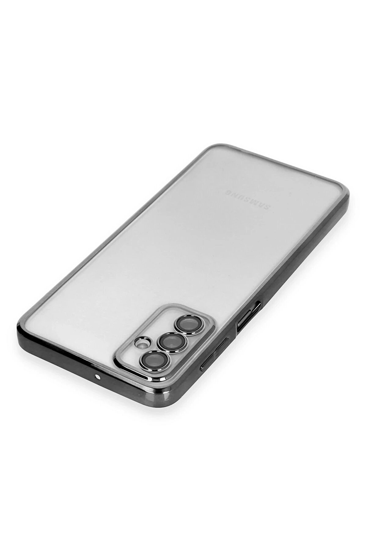 Samsung Galaxy M23 Kılıf Lensli̇ Si̇li̇kon - Si̇yah - Dropx7998-5395