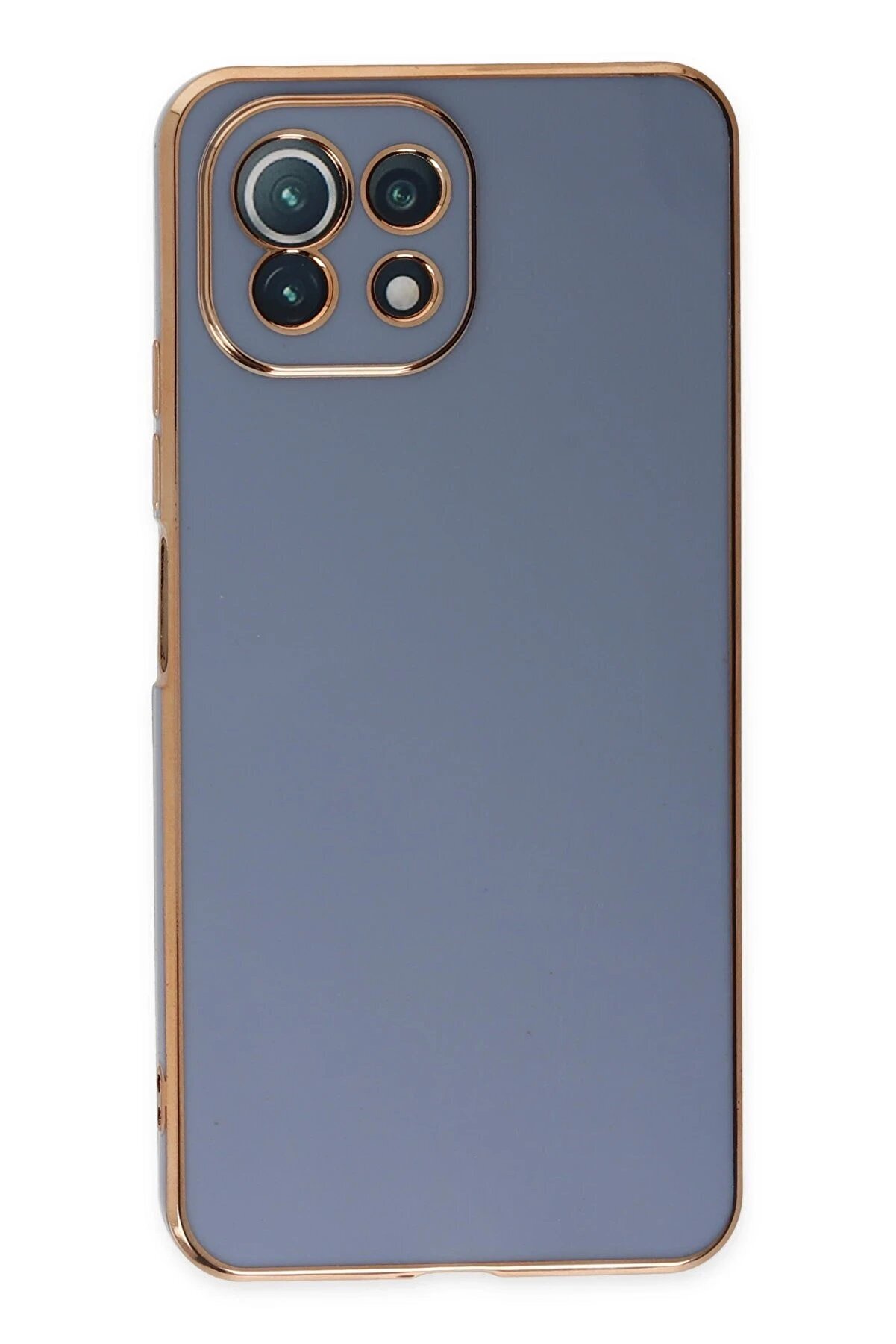 Xi̇aomi̇ Mi̇ 11 Li̇te Kılıf Volet Si̇li̇kon - Mavi̇ - Dropx9966-1647