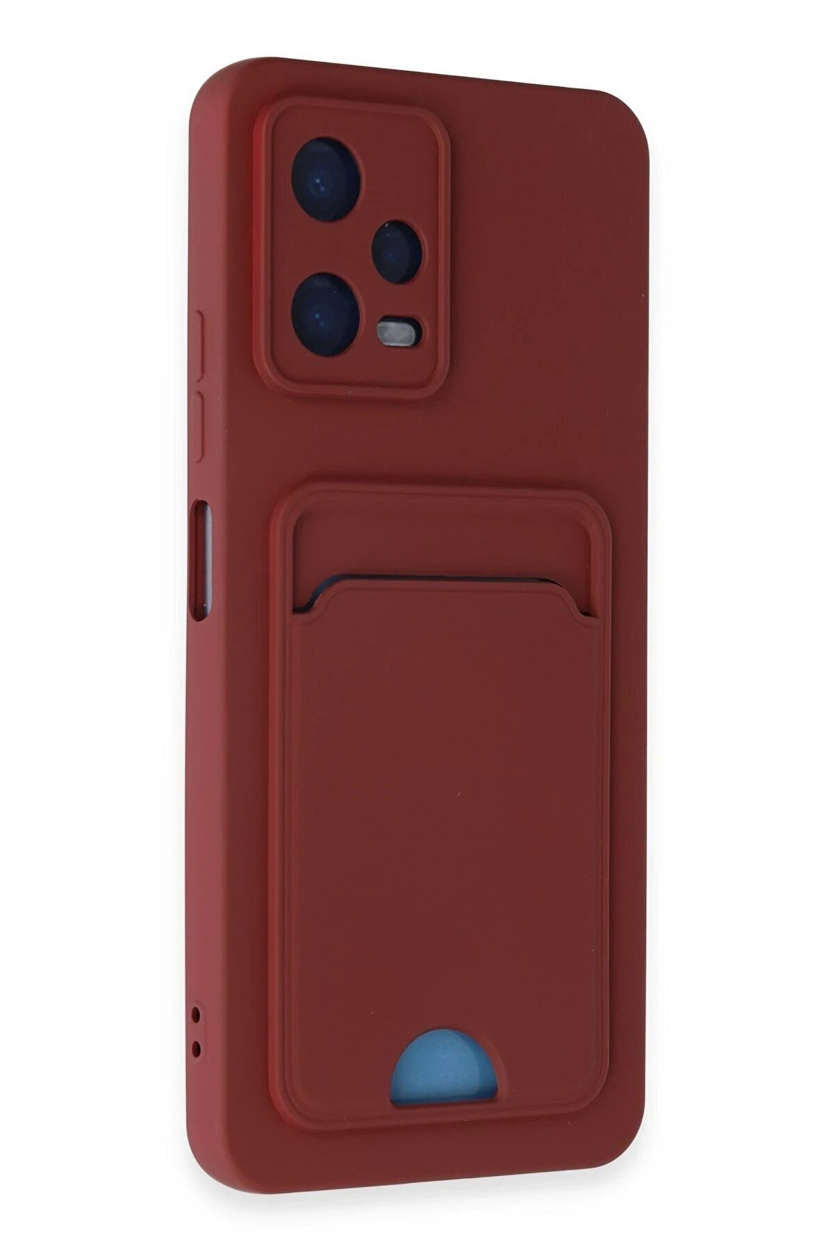 Xi̇aomi̇ Poco X5 5G Kılıf Kelvi̇n Kartvi̇zi̇tli̇ Si̇li̇kon - Bordo - Dropx9940-1072