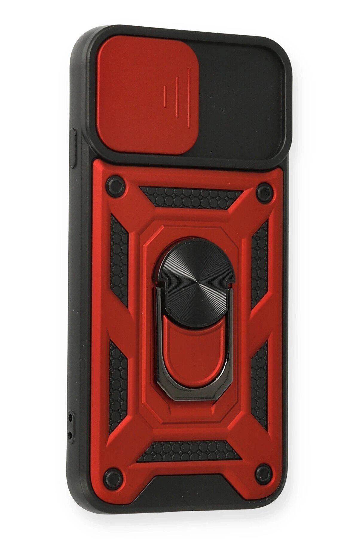 İphone 7 Kılıf Pars Lens Y&uuml;z&uuml;kl&uuml; Si̇li̇kon - Kırmızı - Dropx4981-8725