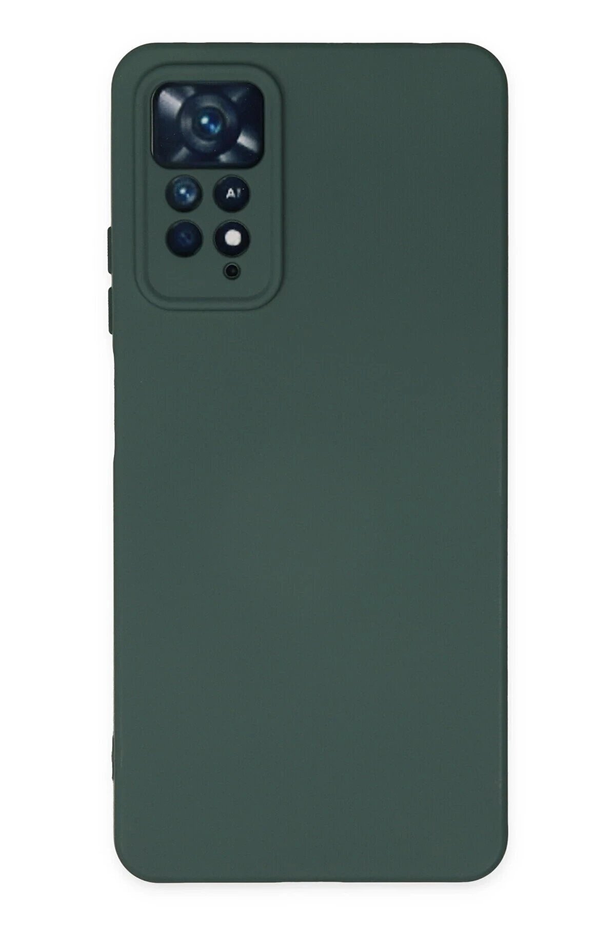 CepteToptan Xiaomi Redmi Note 11 Pro Kılıf Nano içi Kadife Silikon - Koyu Yeşil - DROPX6024-3374