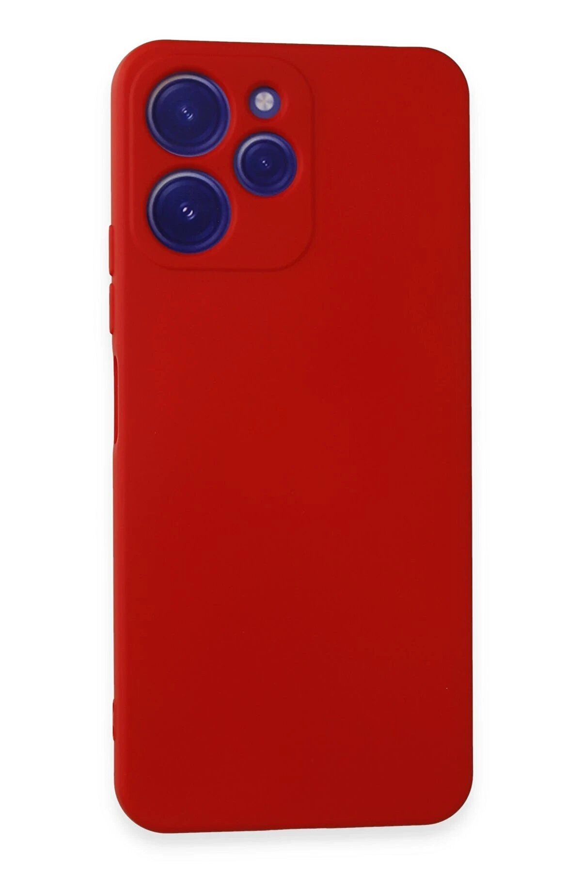 CepteToptan Xiaomi Redmi 12 Kılıf Nano i&ccedil;i Kadife Silikon - Kırmızı - DROPX7762-9932