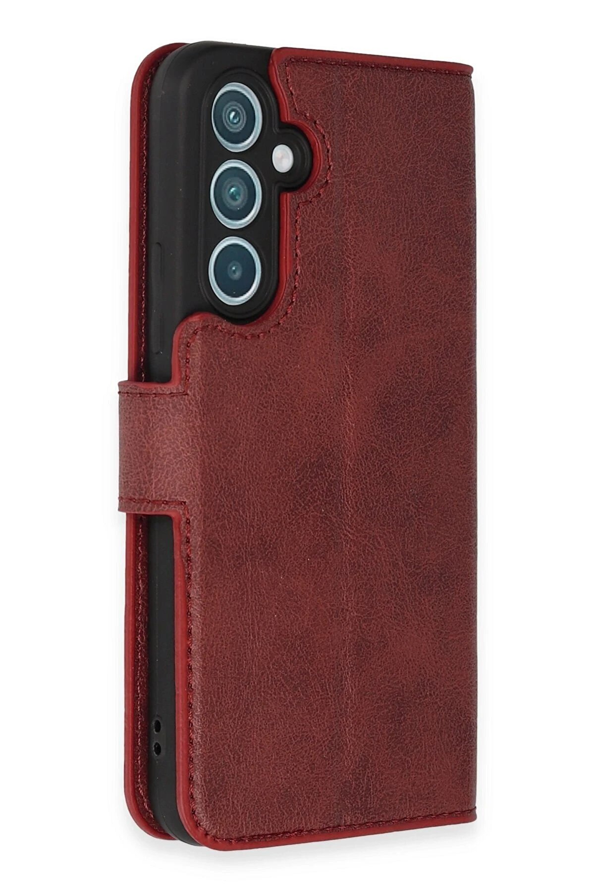 Samsung Galaxy A34 5G Kılıf Trend S Plus Kapaklı Kılıf - Kırmızı - Dropx3588-9035