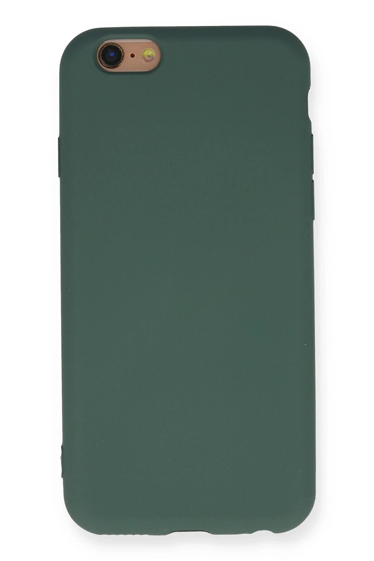 CepteToptan iPhone 6 Kılıf Nano içi Kadife Silikon - Koyu Yeşil - DROPX7249-6030