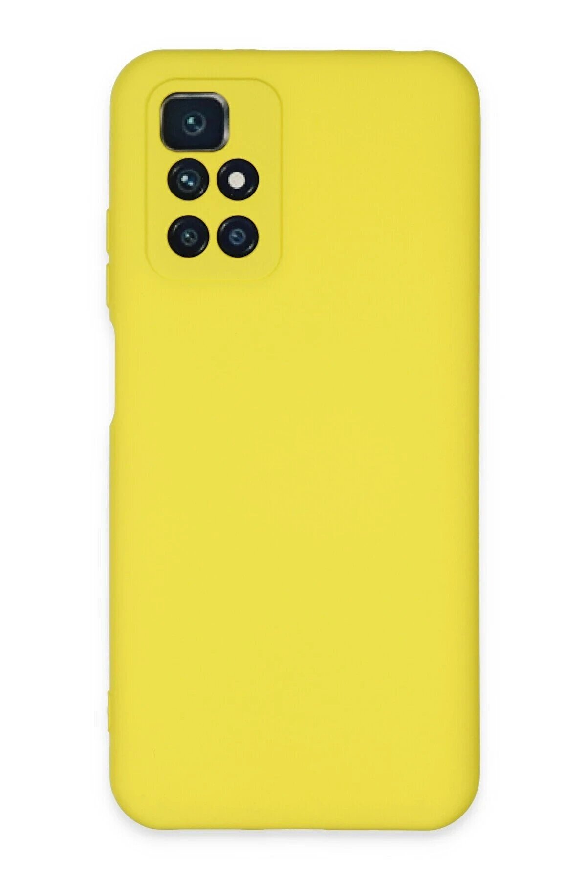 ykavm Xiaomi Redmi 10 2022 Kılıf Nano içi Kadife Silikon - Sarı uyumlu