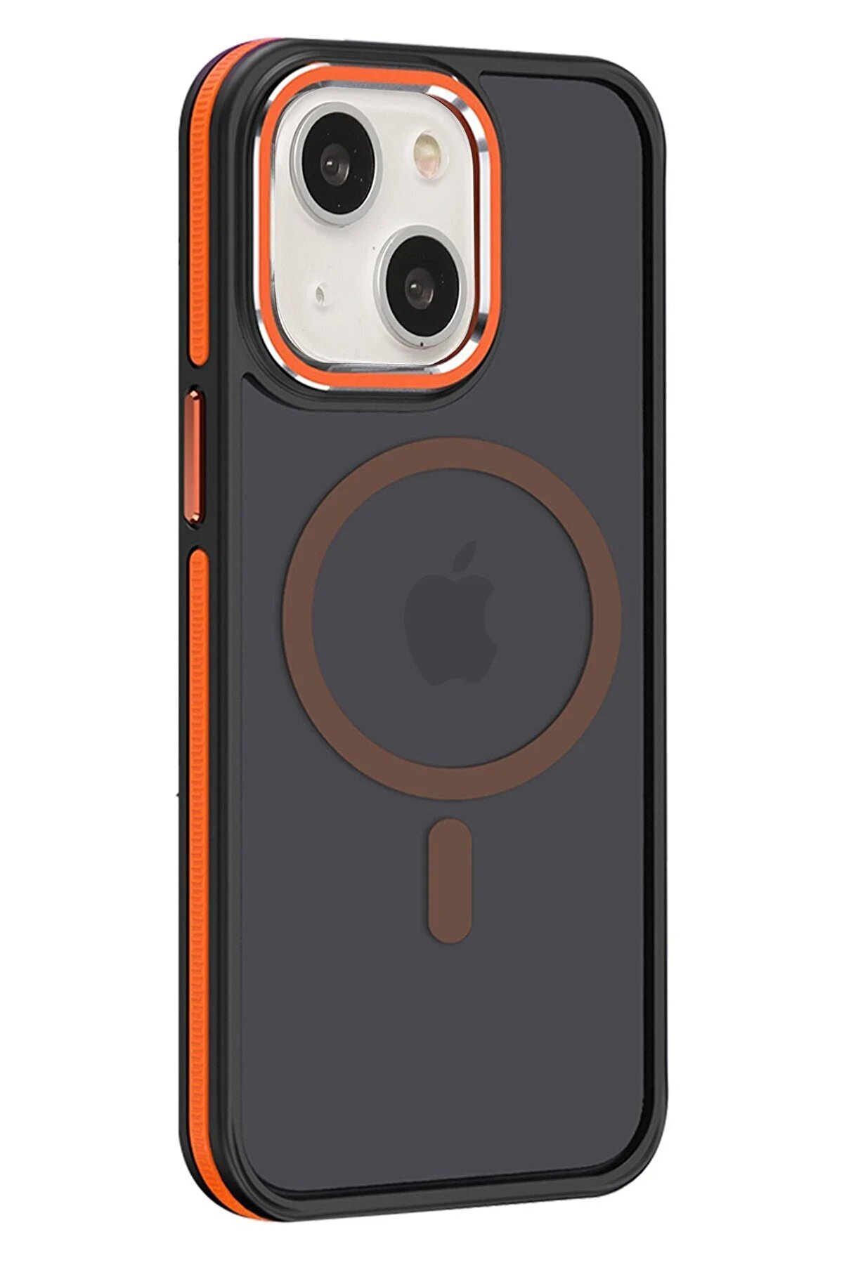 CepteToptan iPhone 15 Winner Magsafe Kapak - Turuncu - DROPX1435-9420