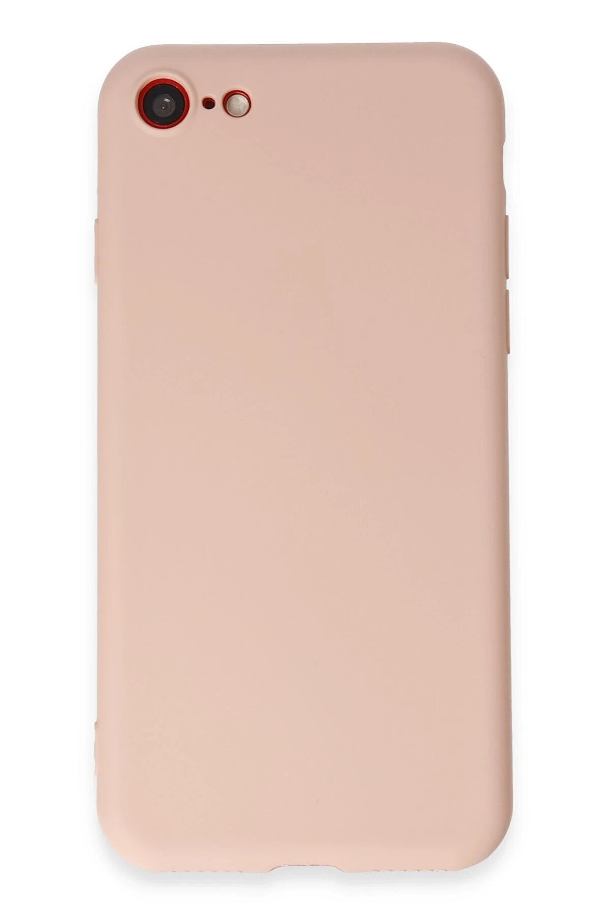 CepteToptan iPhone 7 Kılıf First Silikon - Pudra - DROPX2144-3775