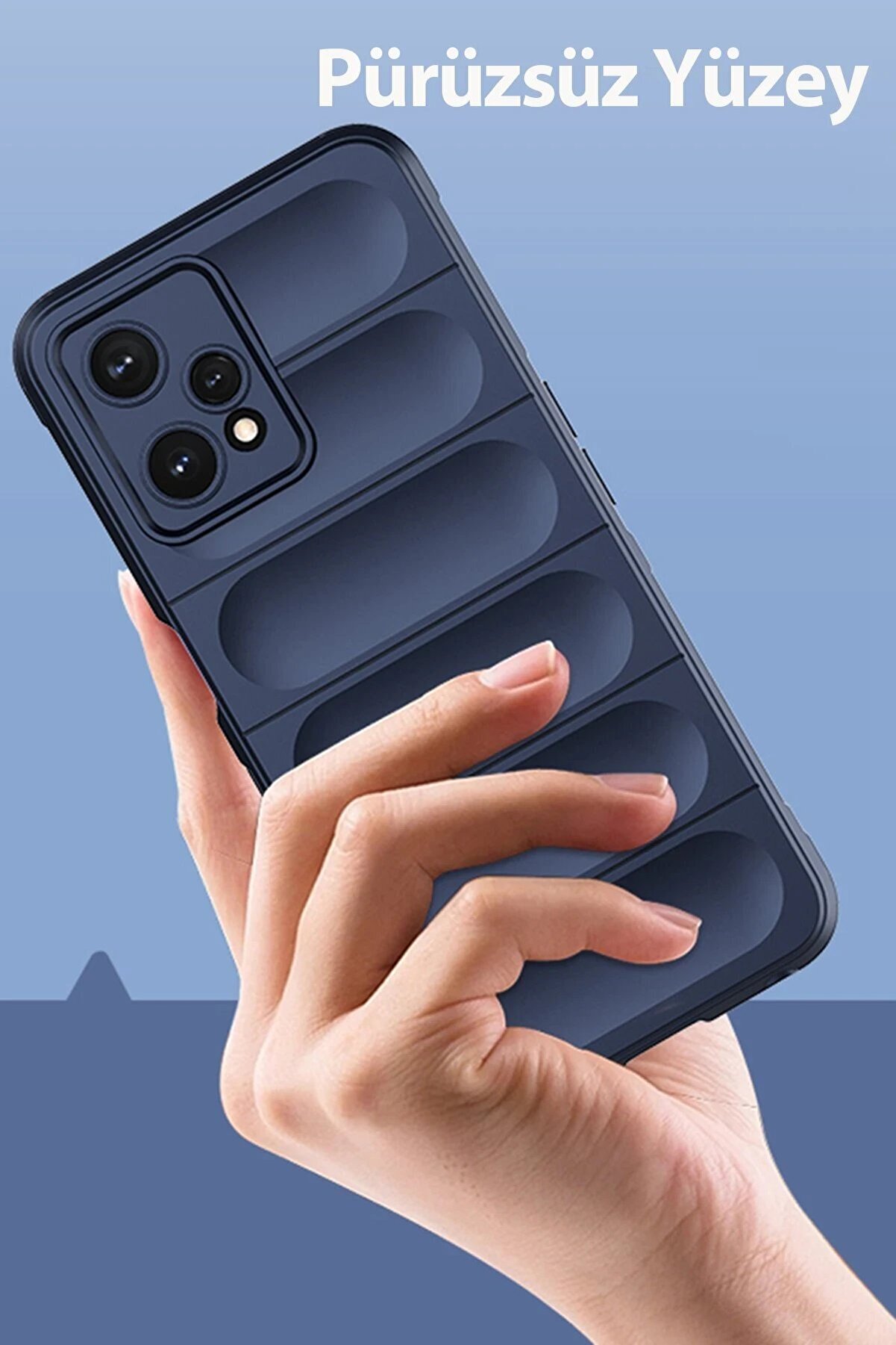 Realme 9 Pro 5G Kılıf Opti̇mum Si̇li̇kon - Sky Blue - Dropx5178-9877