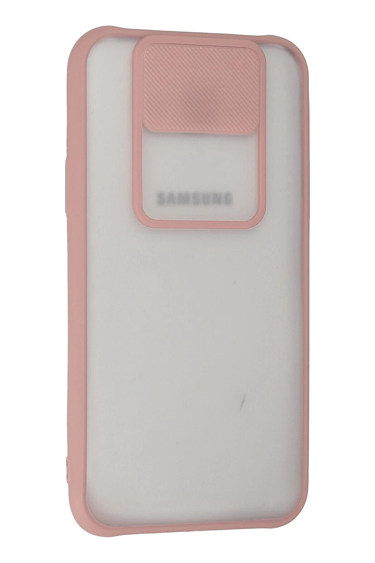 Samsung Galaxy J7 Kılıf Palm Buzlu Kamera S&uuml;rg&uuml;l&uuml; Si̇li̇kon - Pembe - Dropx6833-7983