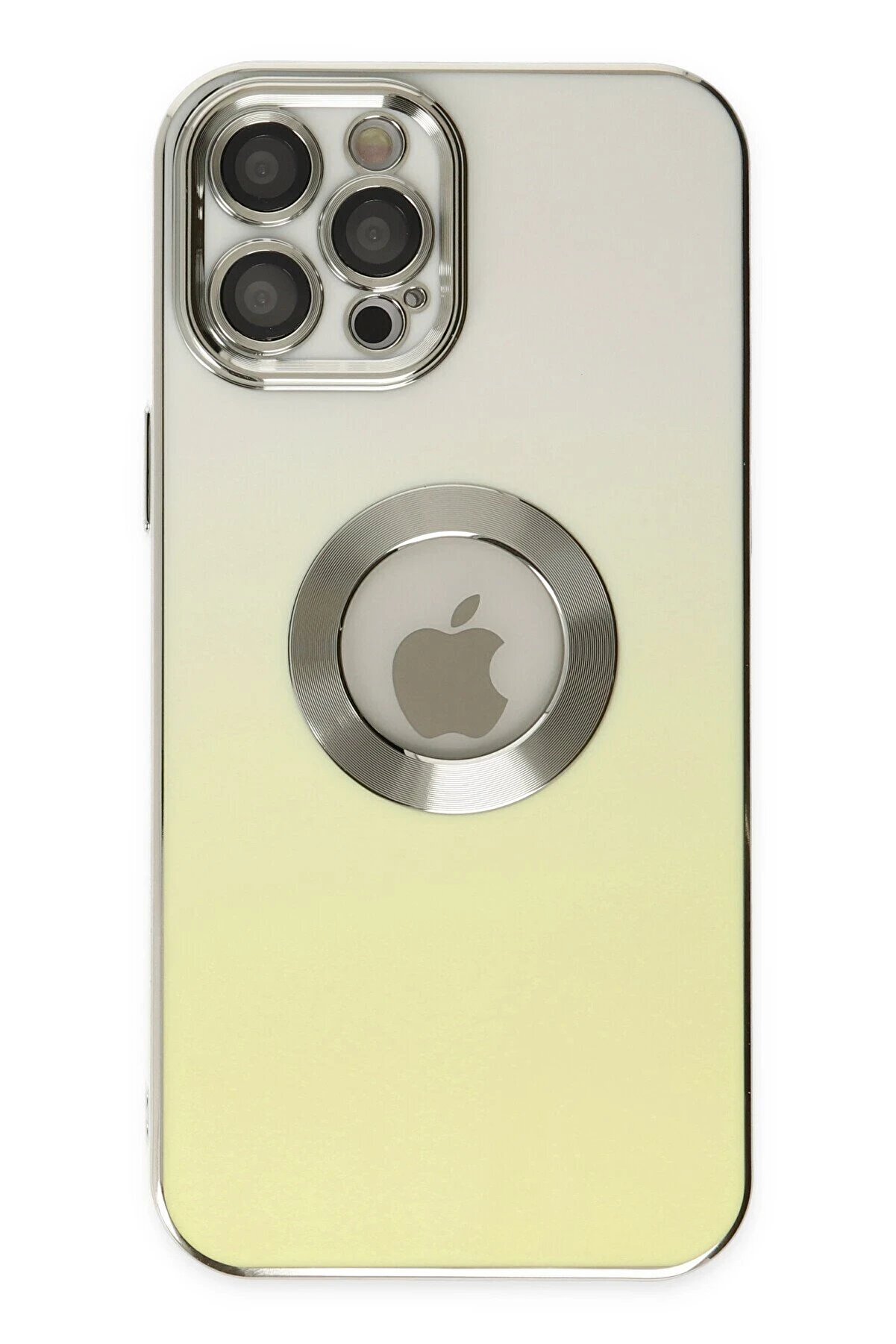 CepteToptan iPhone 12 Pro Max Kılıf Best Silikon - Sarı - DROPX2578-8572