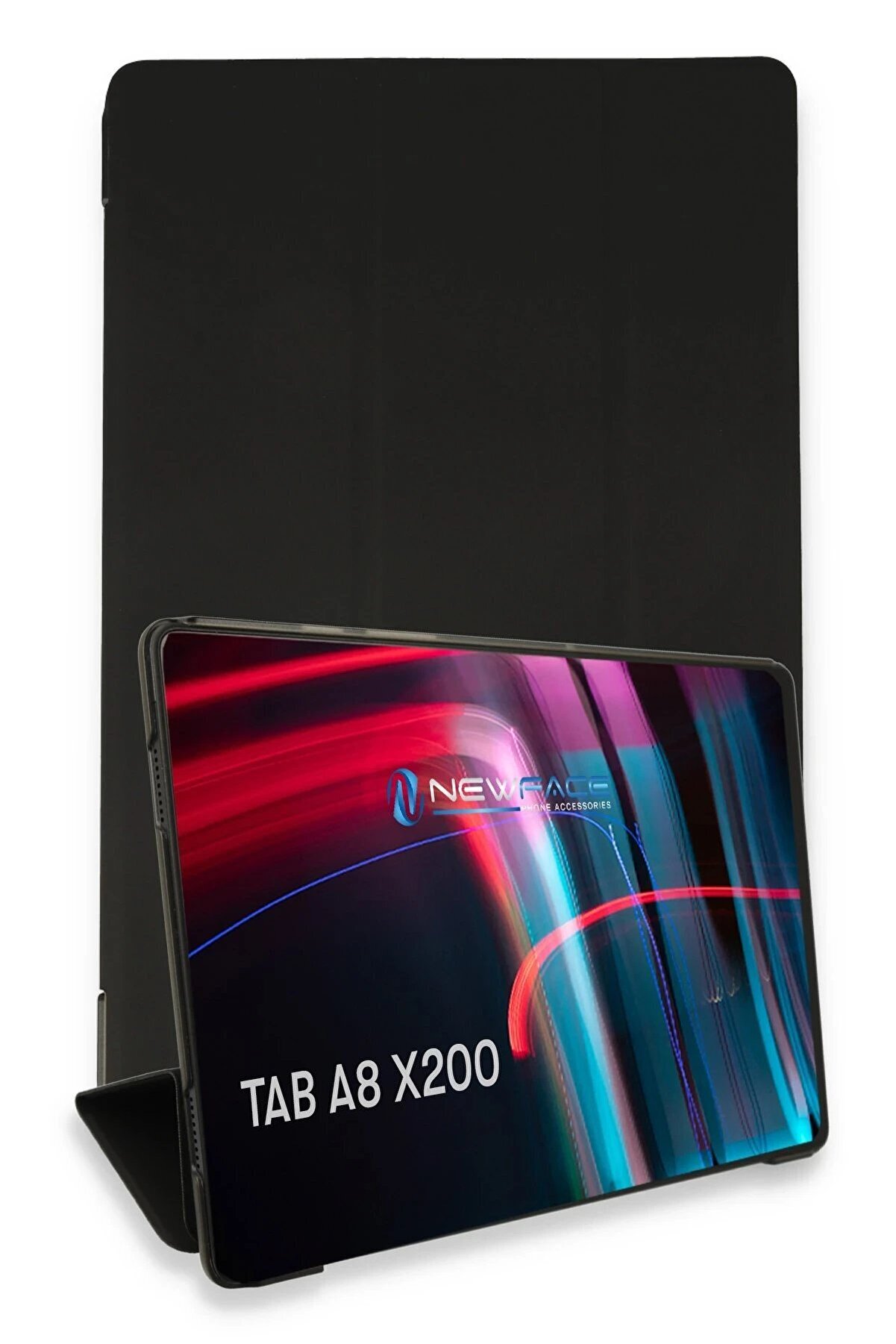 CepteToptan Samsung Galaxy X200 Tab A8 10.5 Kılıf Tablet Smart Kılıf - Siyah - DROPX1560-3857