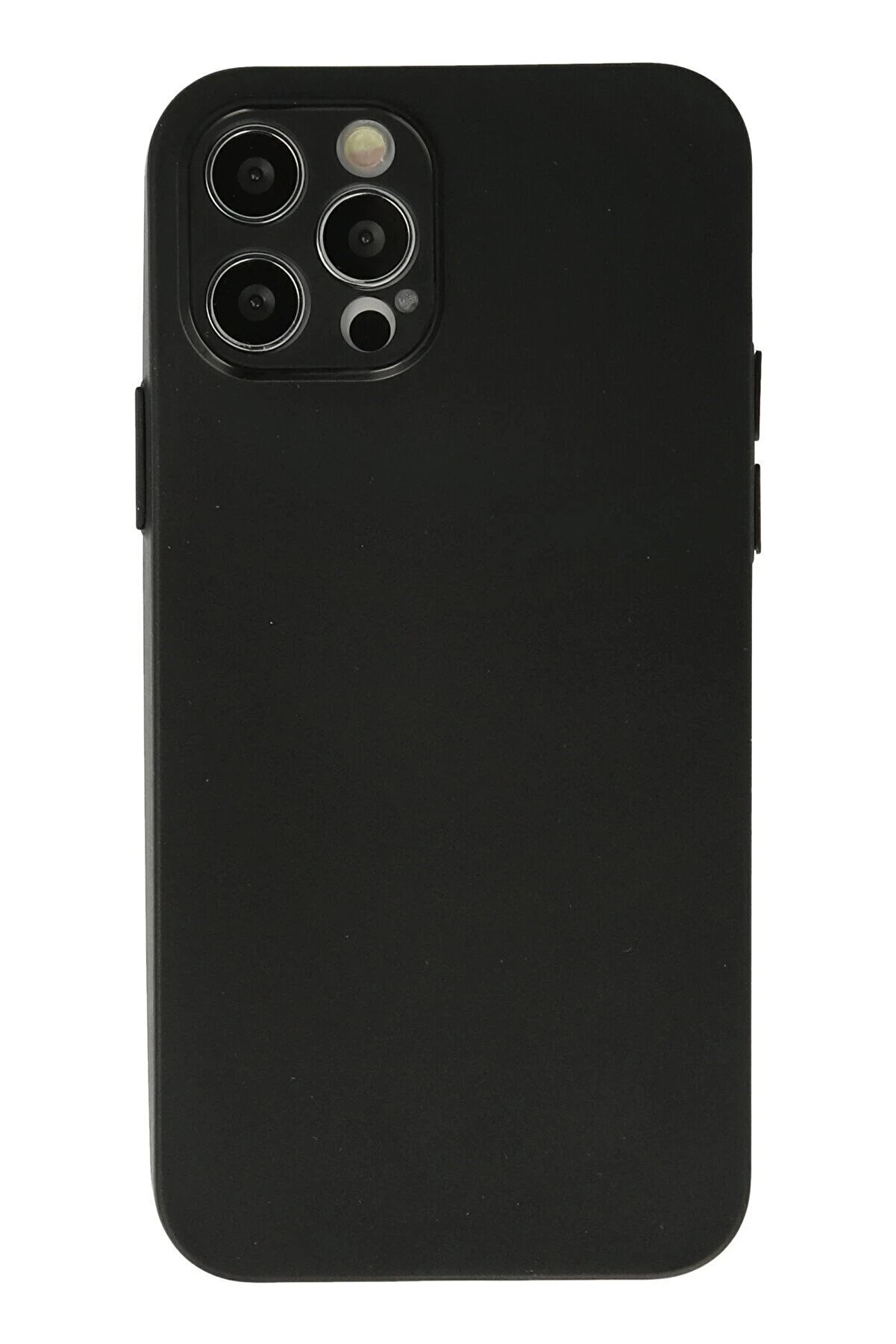 CepteToptan iPhone 12 Pro Max Kılıf Silikon - Siyah - DROPX7214-3076