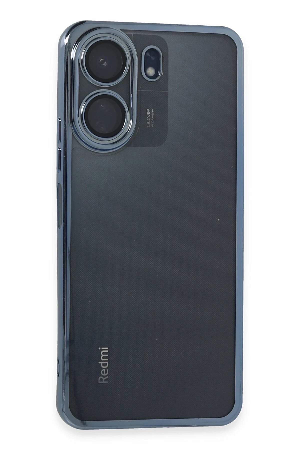 CepteToptan Xiaomi Redmi 13C Kılıf Lensli Silikon - Lacivert - DROPX7189-7662