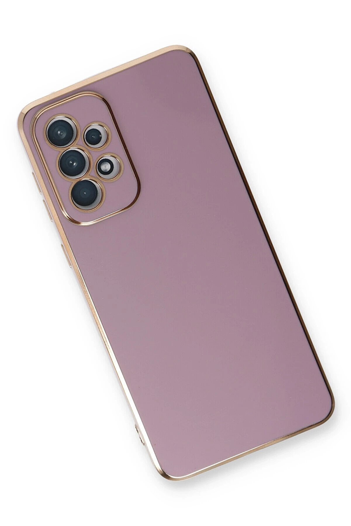 Samsung Galaxy A53 5G Kılıf Volet Si̇li̇kon - Mor - Dropx4564-4978