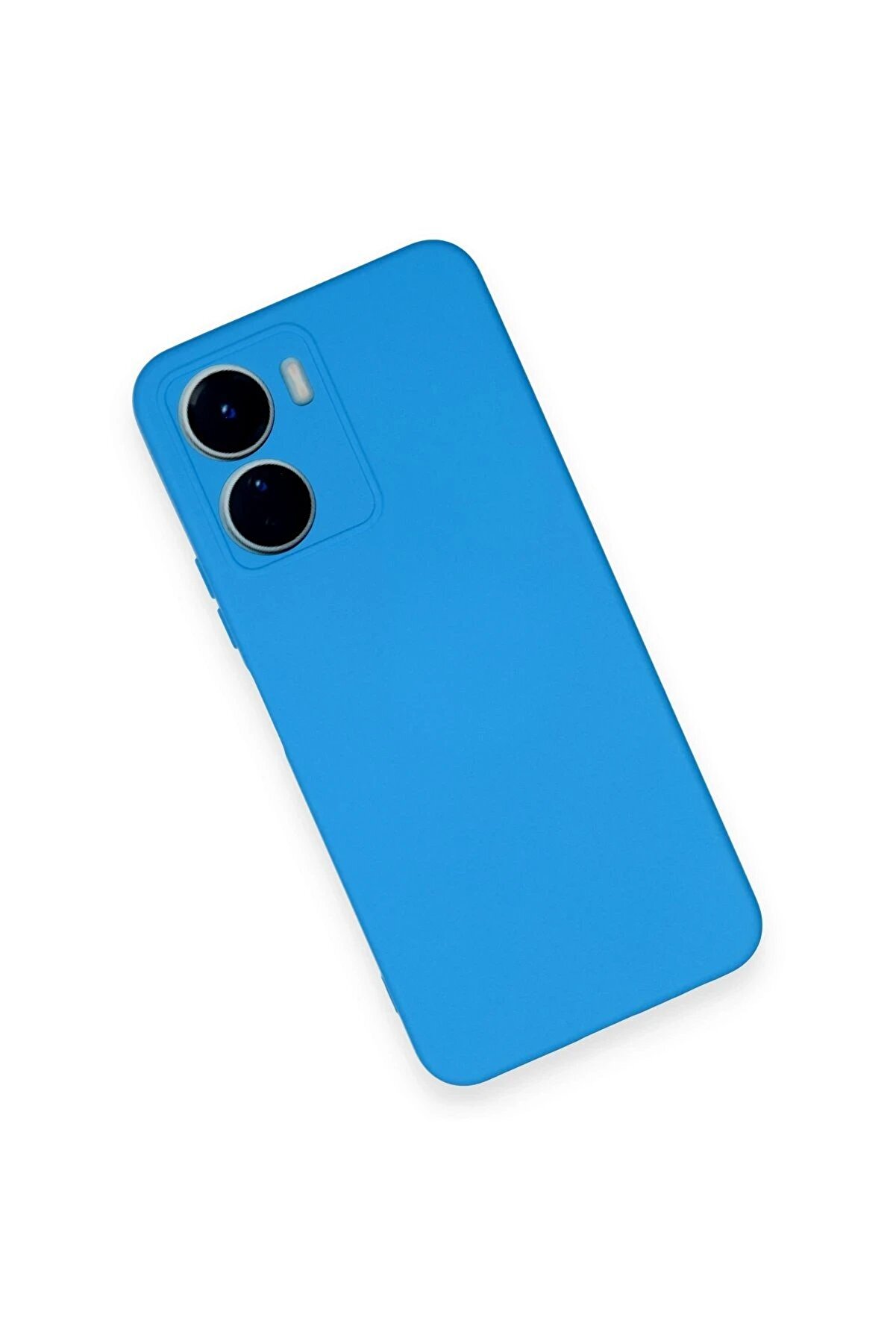 Vi̇vo Y16 Kılıf Nano İçi̇ Kadi̇fe Si̇li̇kon - Mavi̇ - Dropx7649-2599