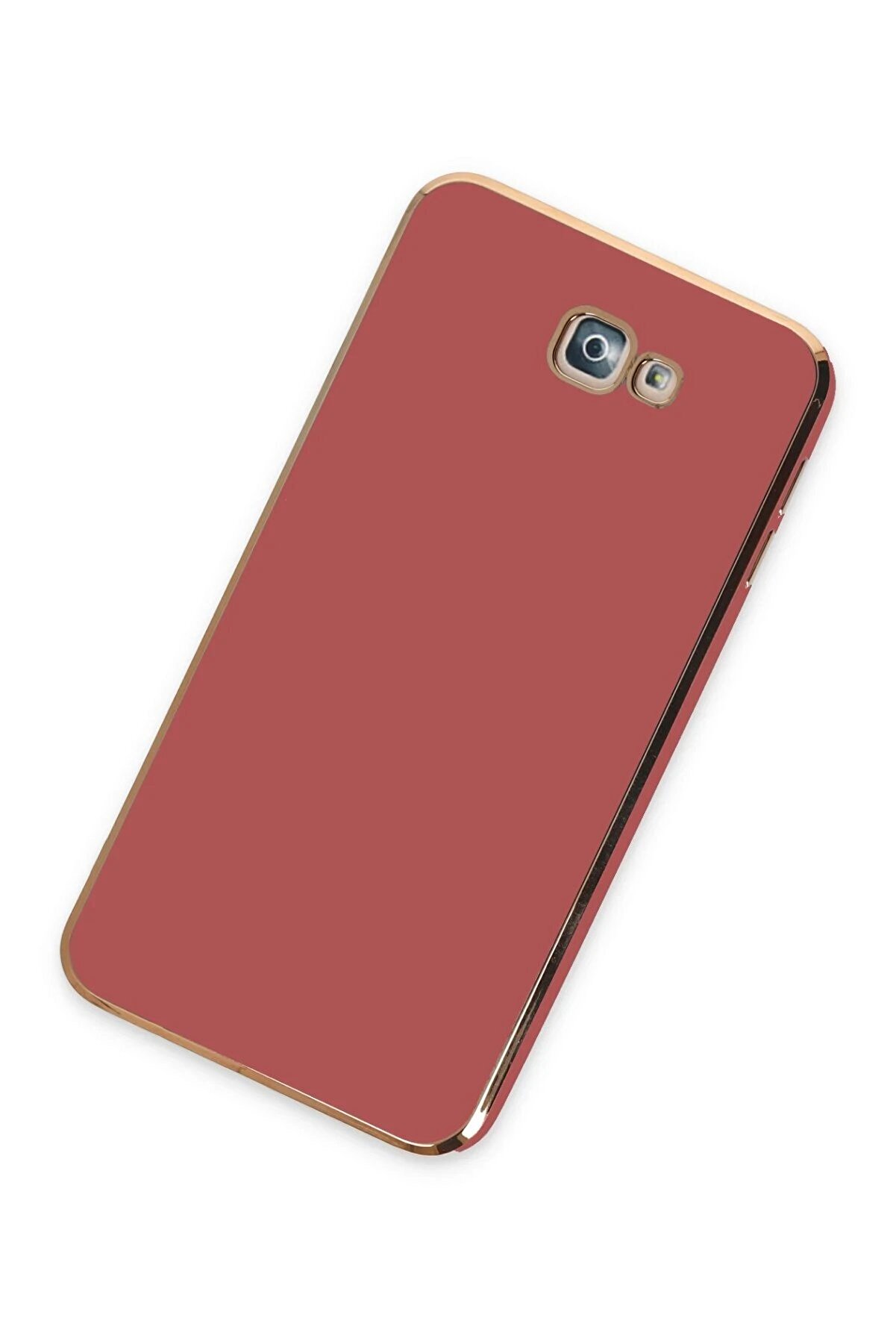 Samsung Galaxy J7 Pri̇me Kılıf Volet Si̇li̇kon - Kırmızı - Dropx2754-1066